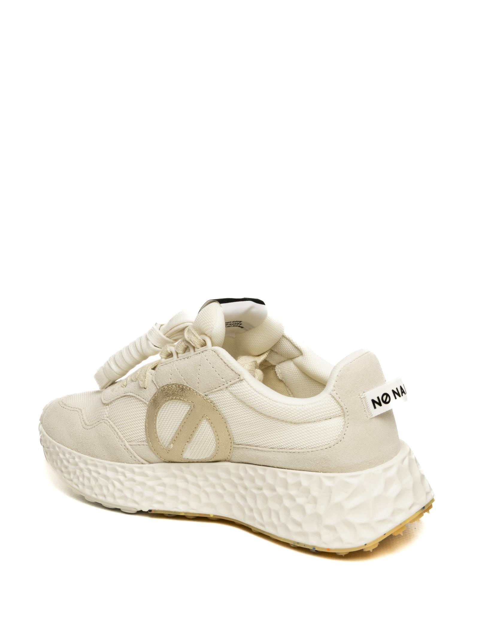 NO NAME Sneaker carter jogger bianco/oro CARTER-JOGGER SUEDE-WHI/DOV/DOV
