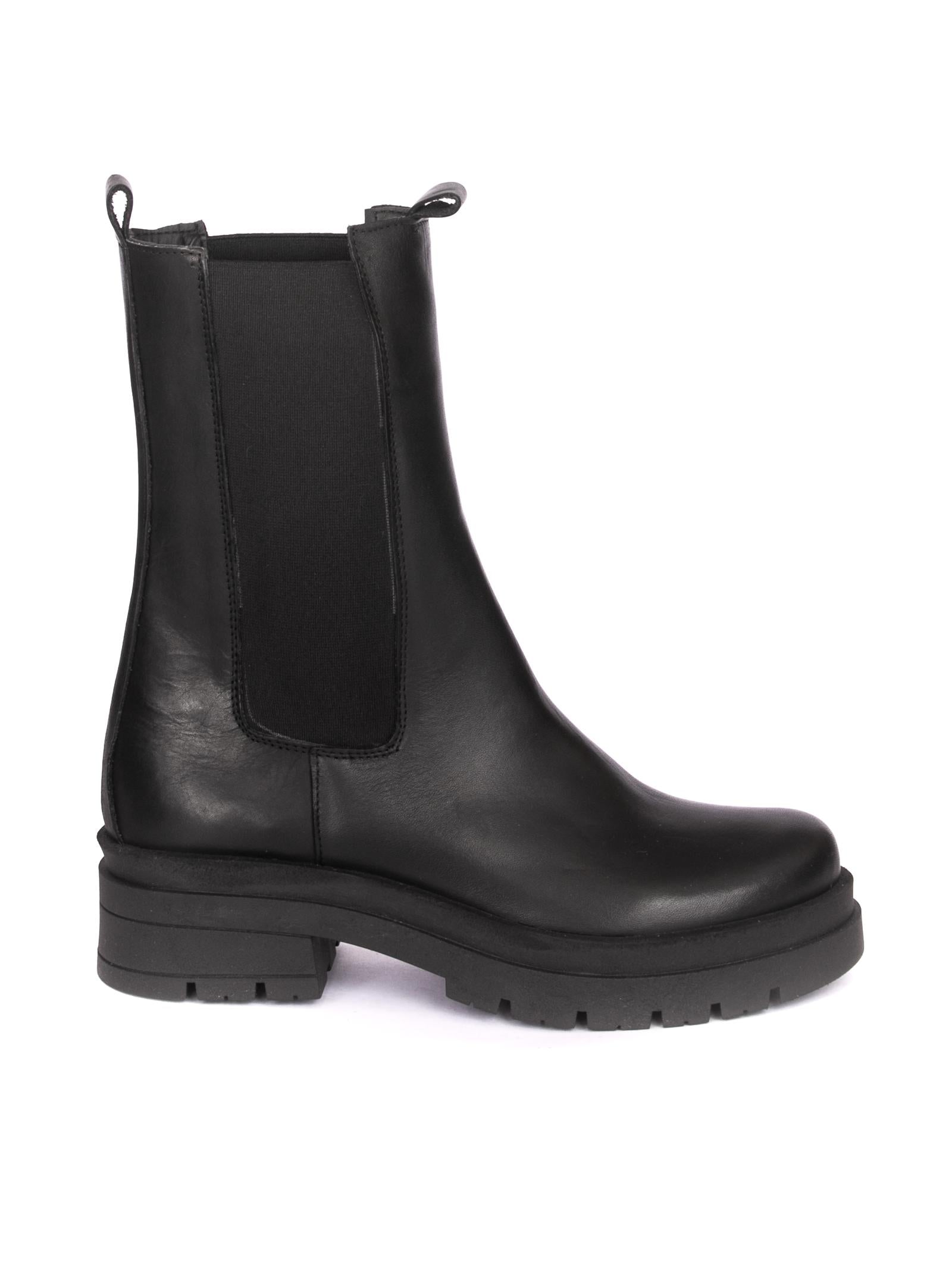 NUOVA CUOIERIA Anfibio beatles vitello nero H77 VIT-NERO