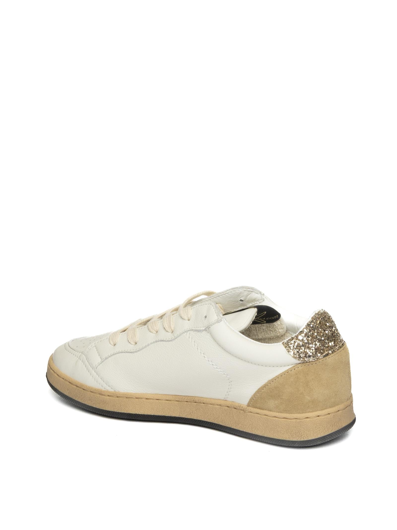 AMA BRAND DELUXE Sneaker pelle bianco/oro SUN D 4377-BIA/ORO