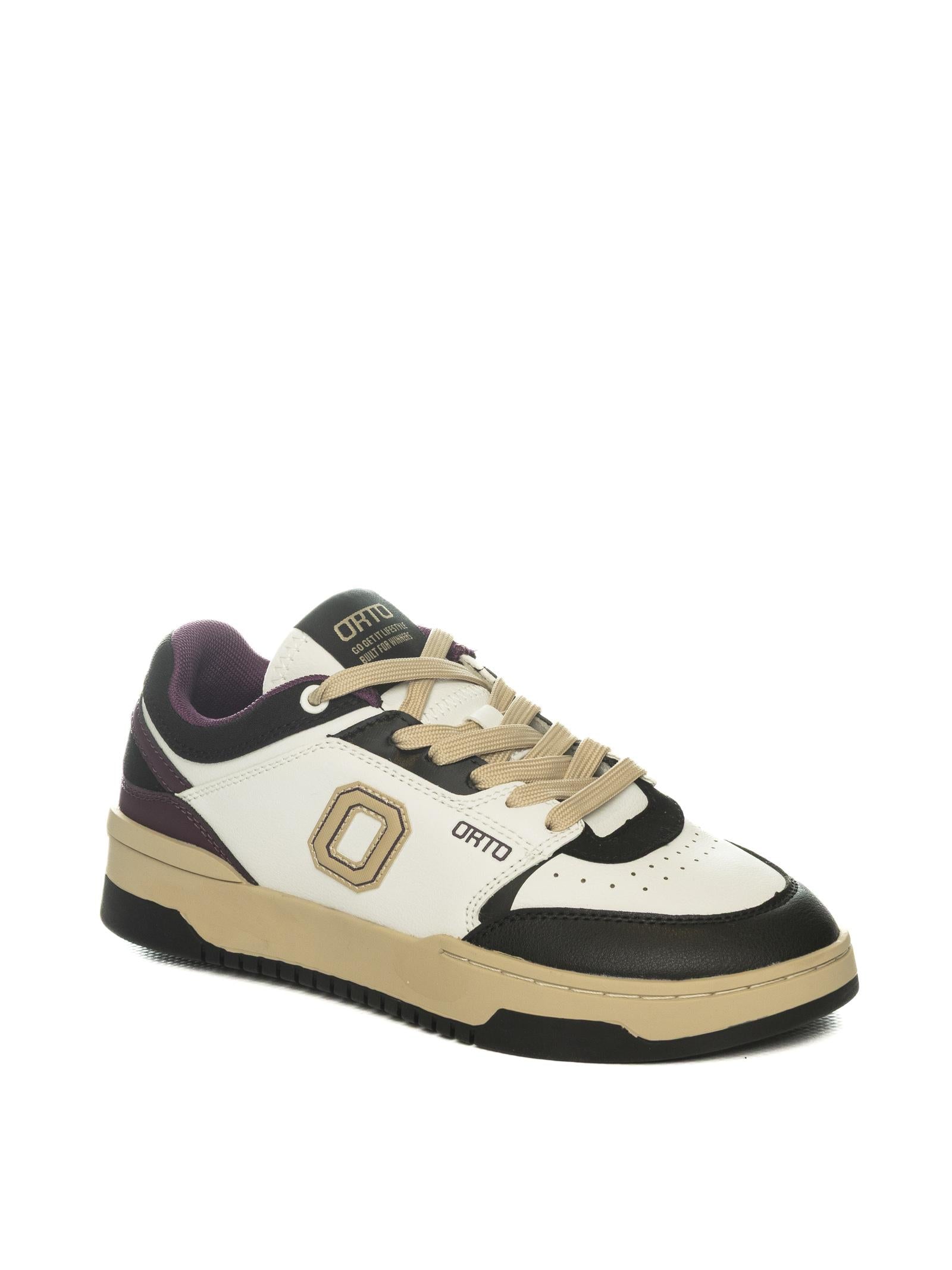 ORTO Sneaker eclipse bianco/nero/viola ECLIPSE D PELLE-VIOLA/BLK/WHI