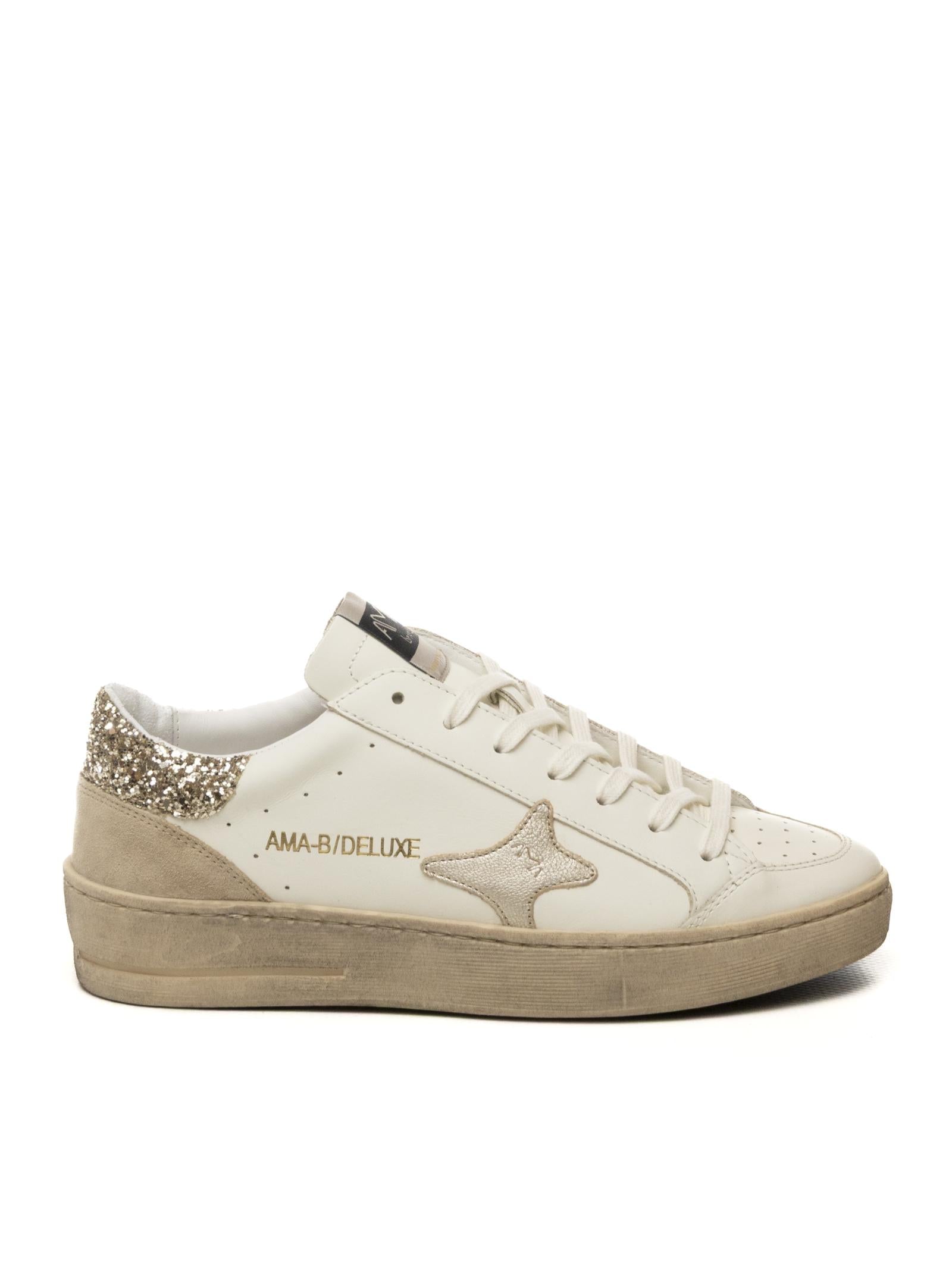 AMA BRAND DELUXE Sneaker slam bianco/oro SLAM D 4527-BIA/ORO