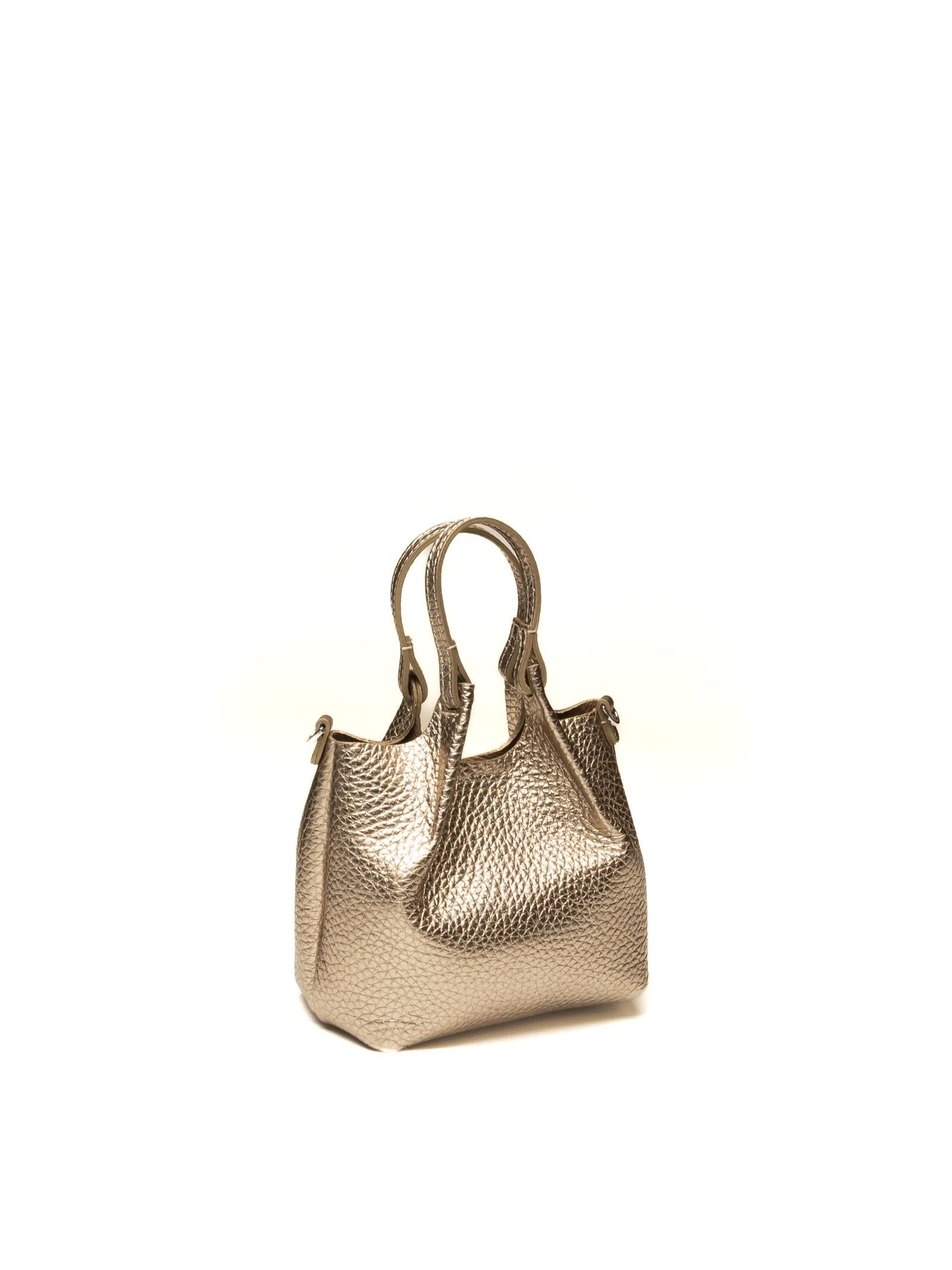 GIANNI CHIARINI borsa a mano dua platino 9718 DUA-14368