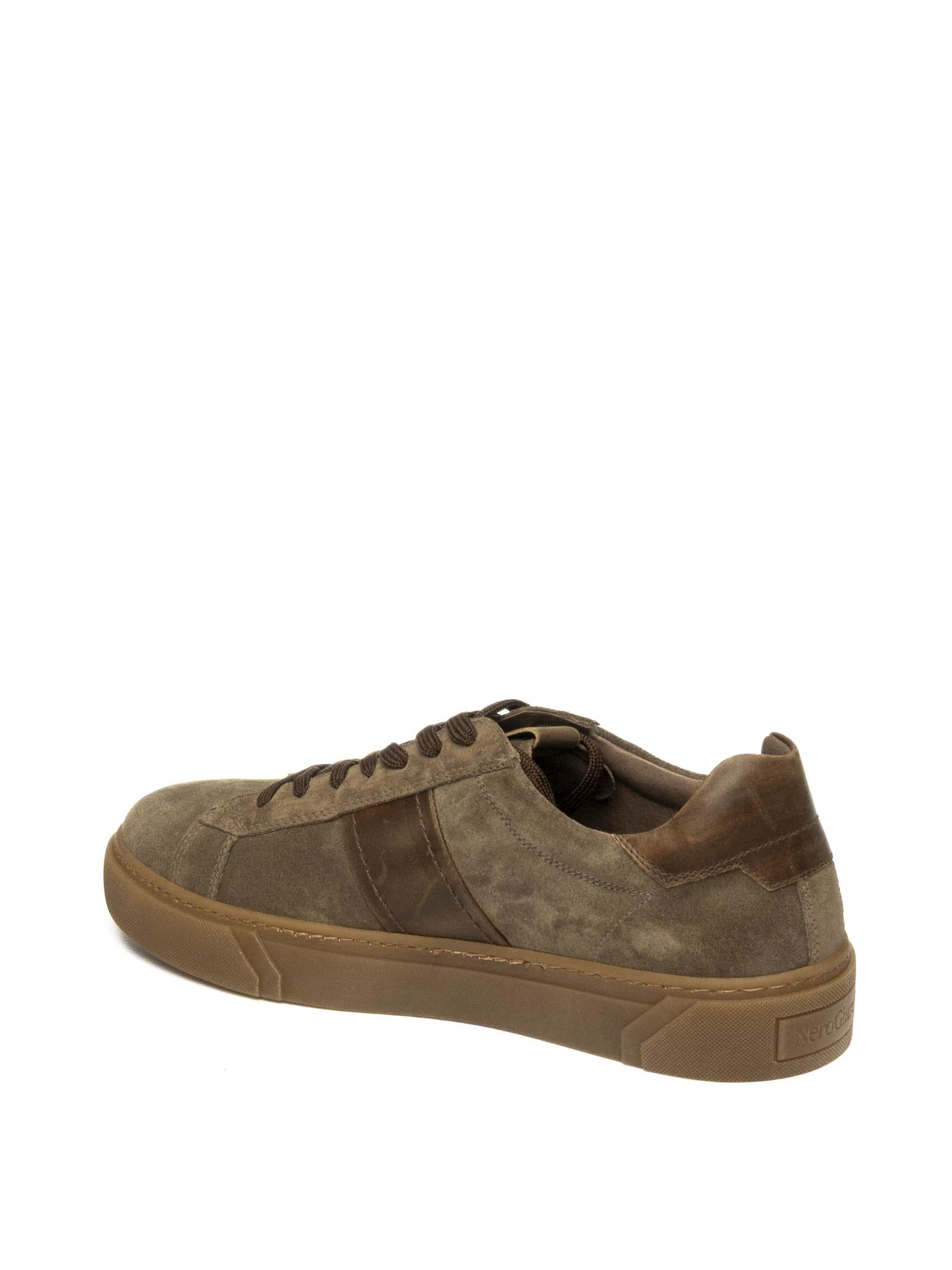 NERO GIARDINI Sneaker camoscio fango 500951 AROLD-FANGO