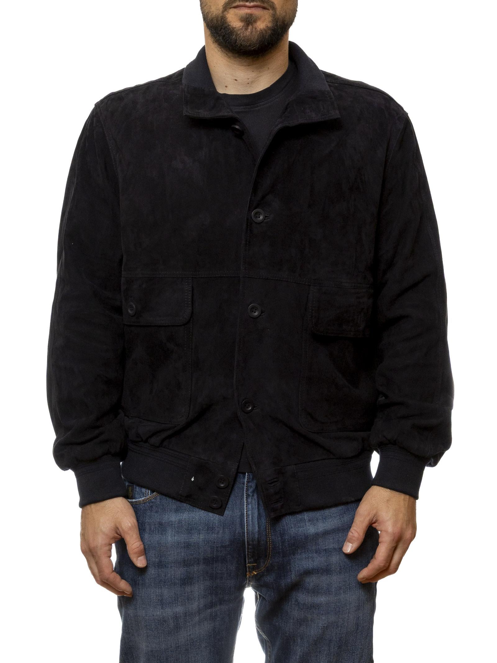 PK BY PASKAL giubbino camoscio blu 004 CAM-BLU