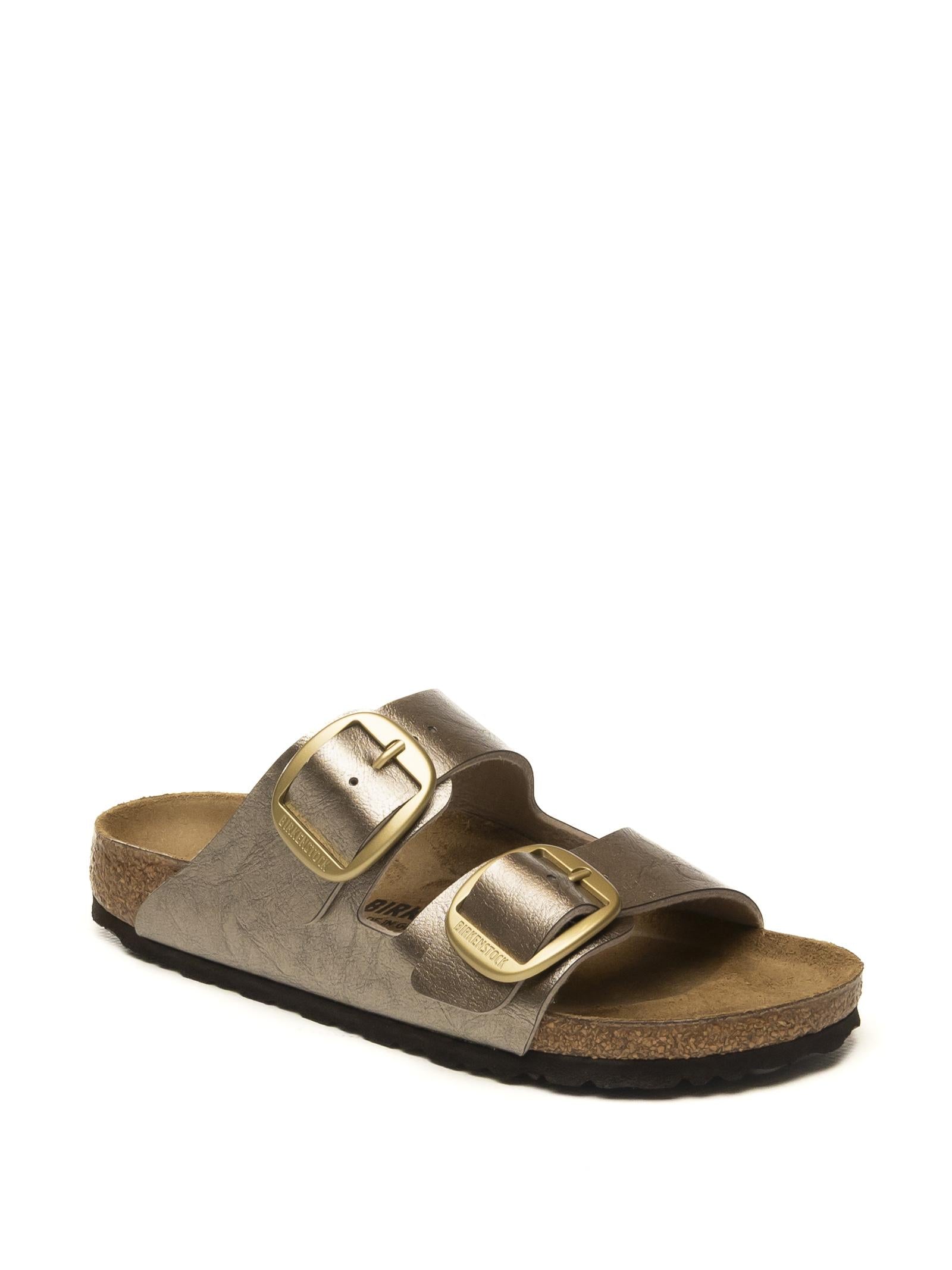 BIRKENSTOCK Sandalo big buckle laminato platino ARIZONA BIG BUCKLE 1020882-GRACEFUL