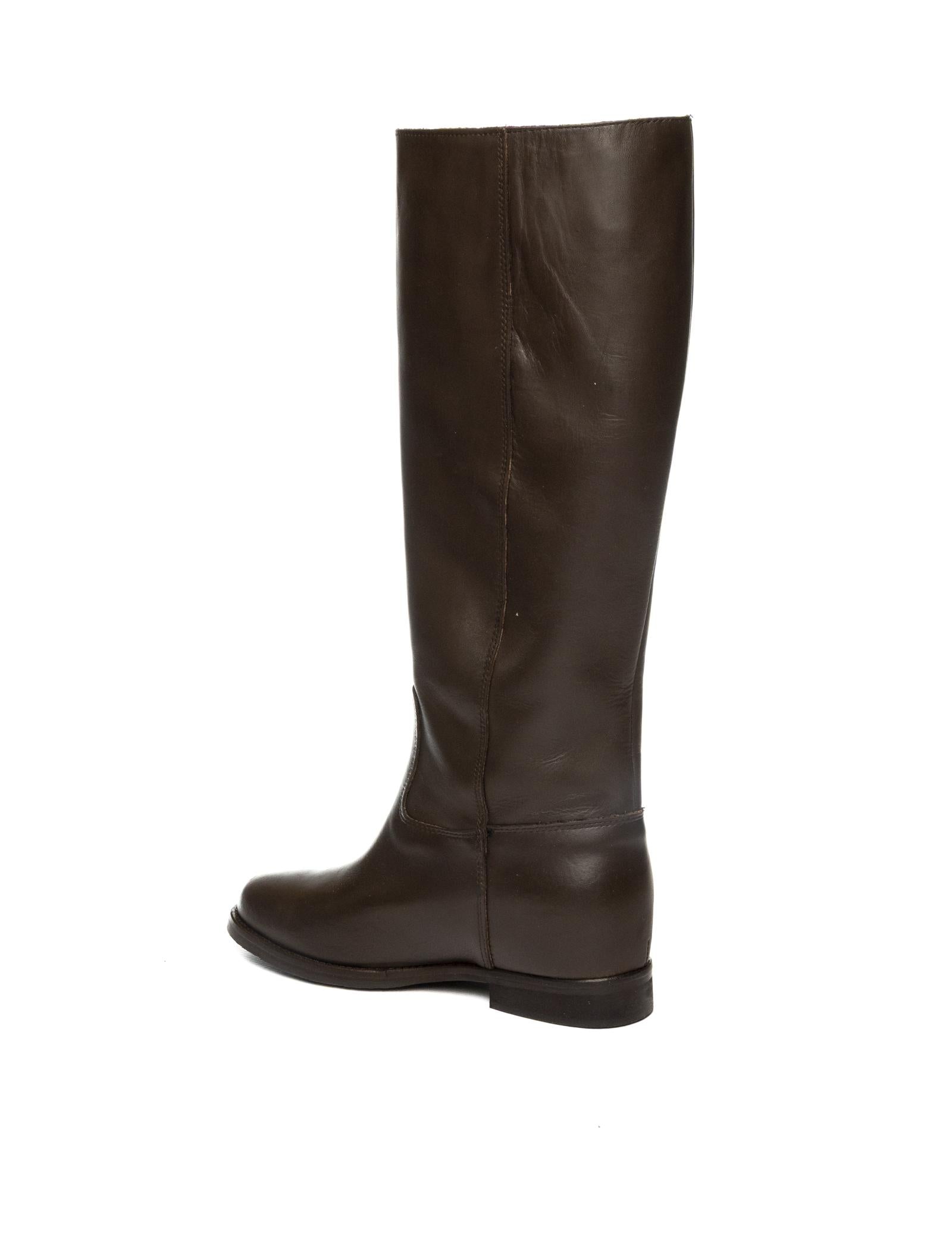 THE ICONA Stivale pelle moro M100 VIT-MORO