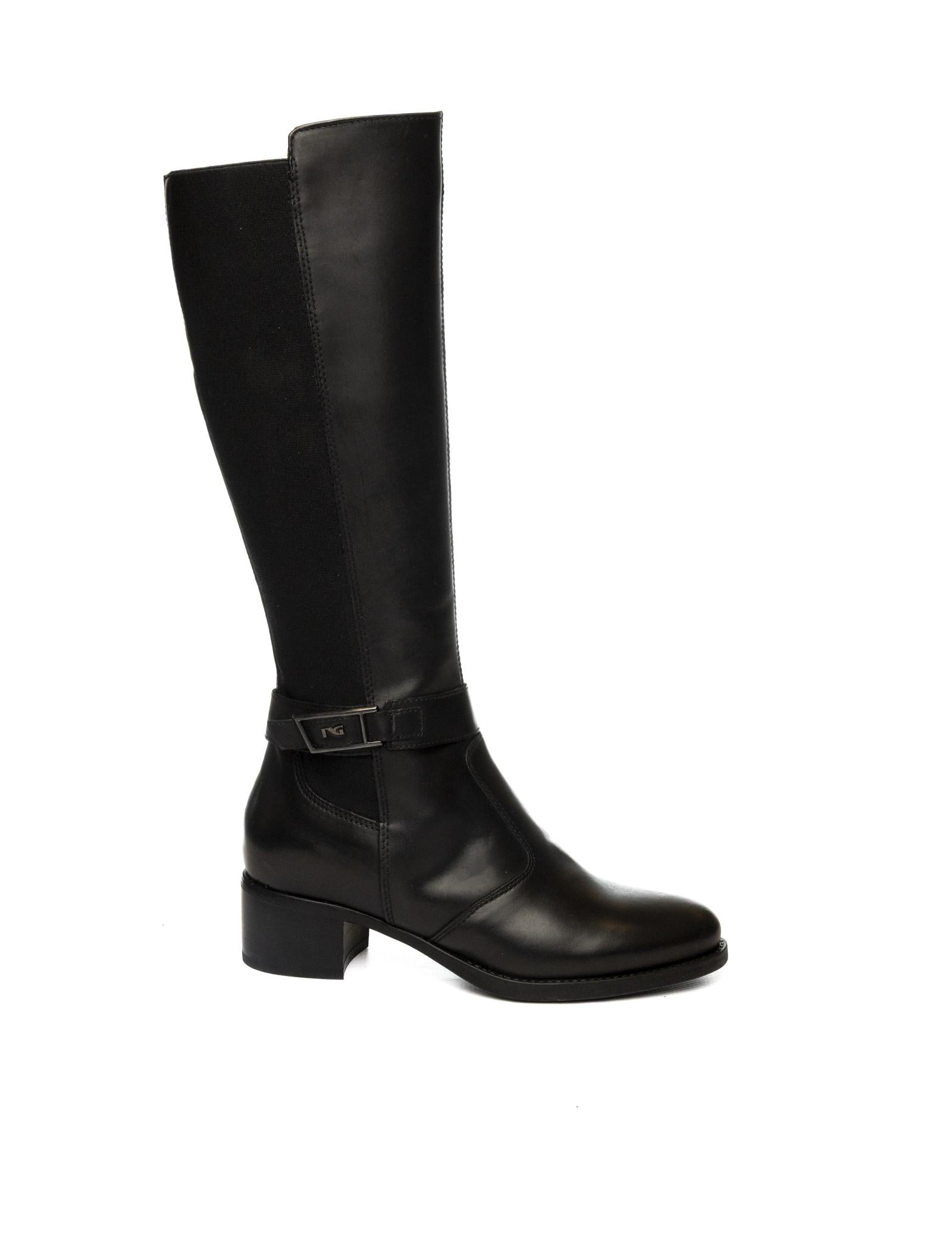 NERO GIARDINI Stivale pelle nero 514643 GUANTO-NERO