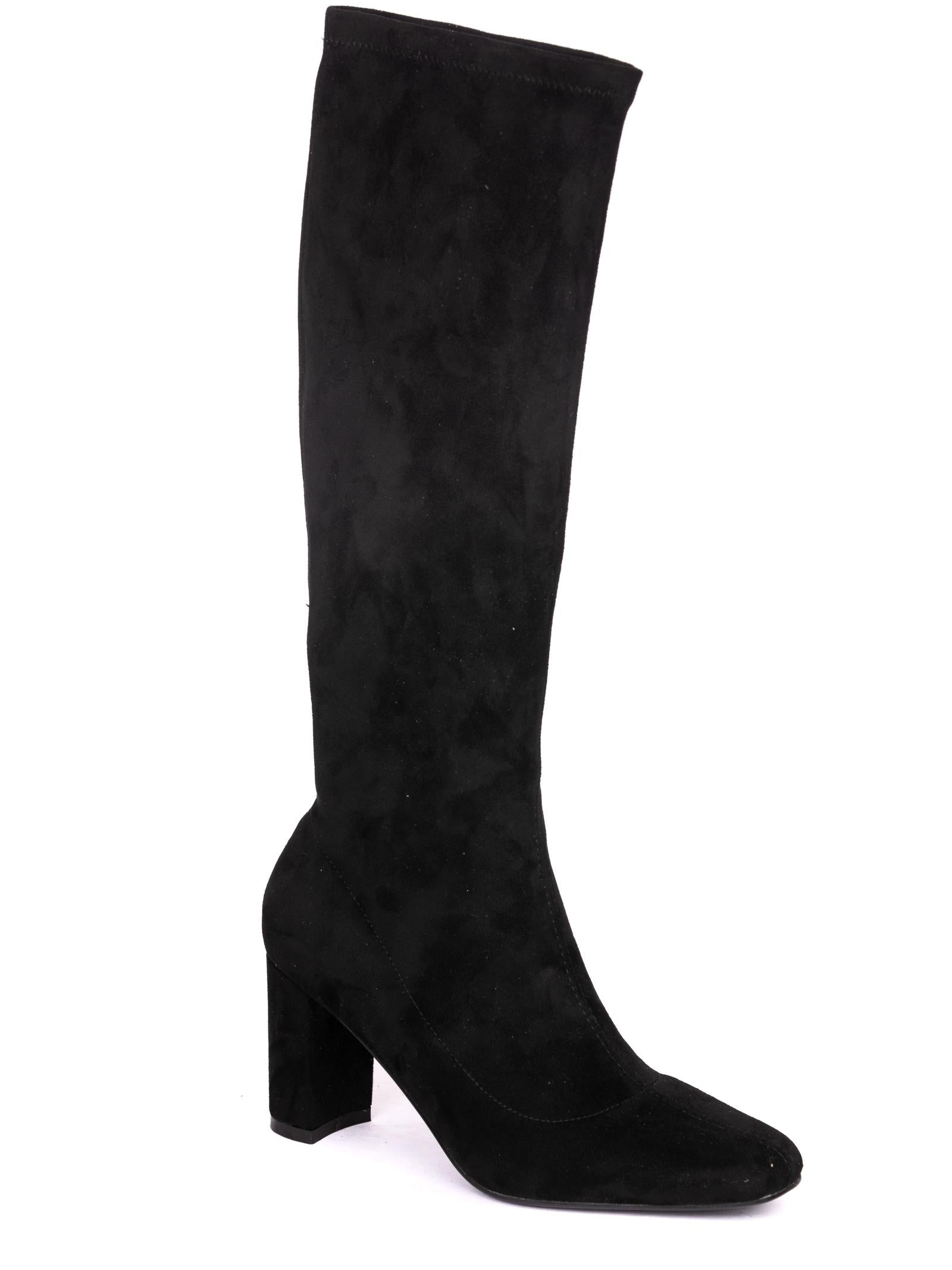 UMA PARKER NEW YORK Stivale stretch nero 200222 SUEDE-BLACK