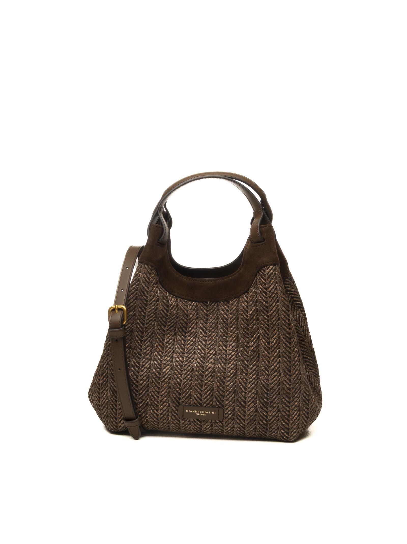 GIANNI CHIARINI borsa a mano dua marrone scuro 12339 DUA-13840
