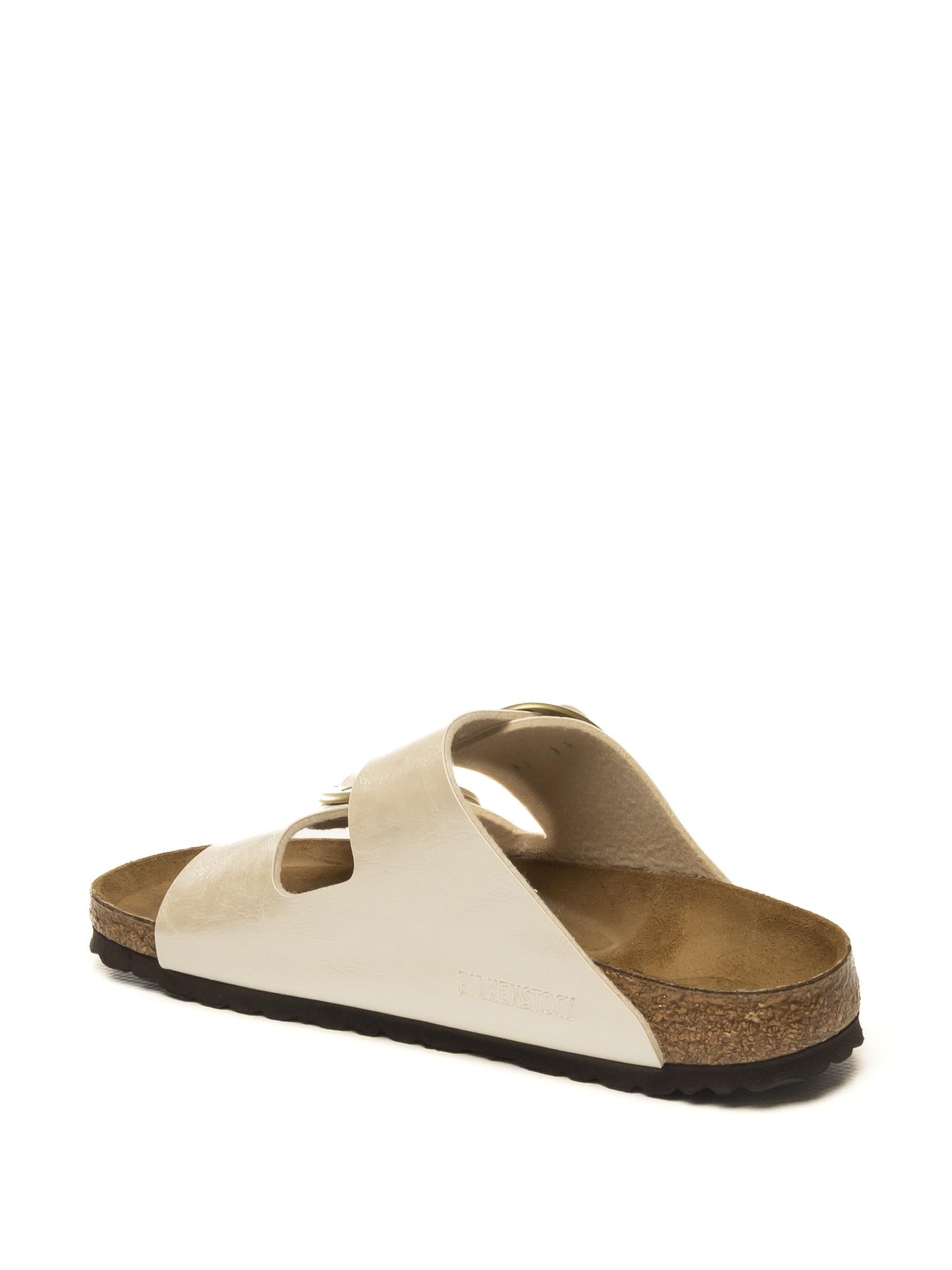 BIRKENSTOCK Arizona big buckle laminato pearl white ARIZONA BIG BUCKLE 1020021-PEARL WHITE