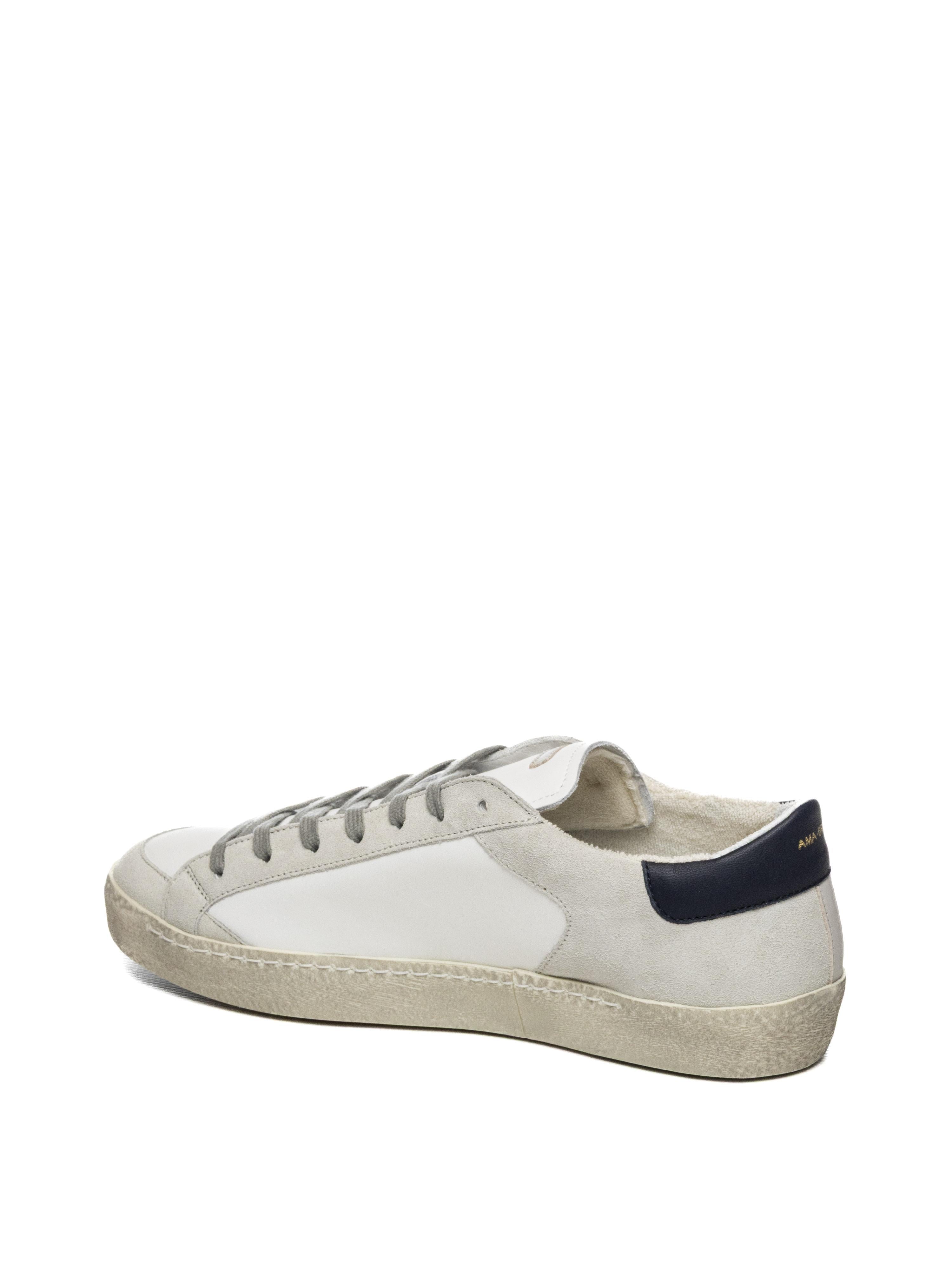AMA BRAND DELUXE Sneaker time bianco/blu TIME U 4614-BIA/BLU