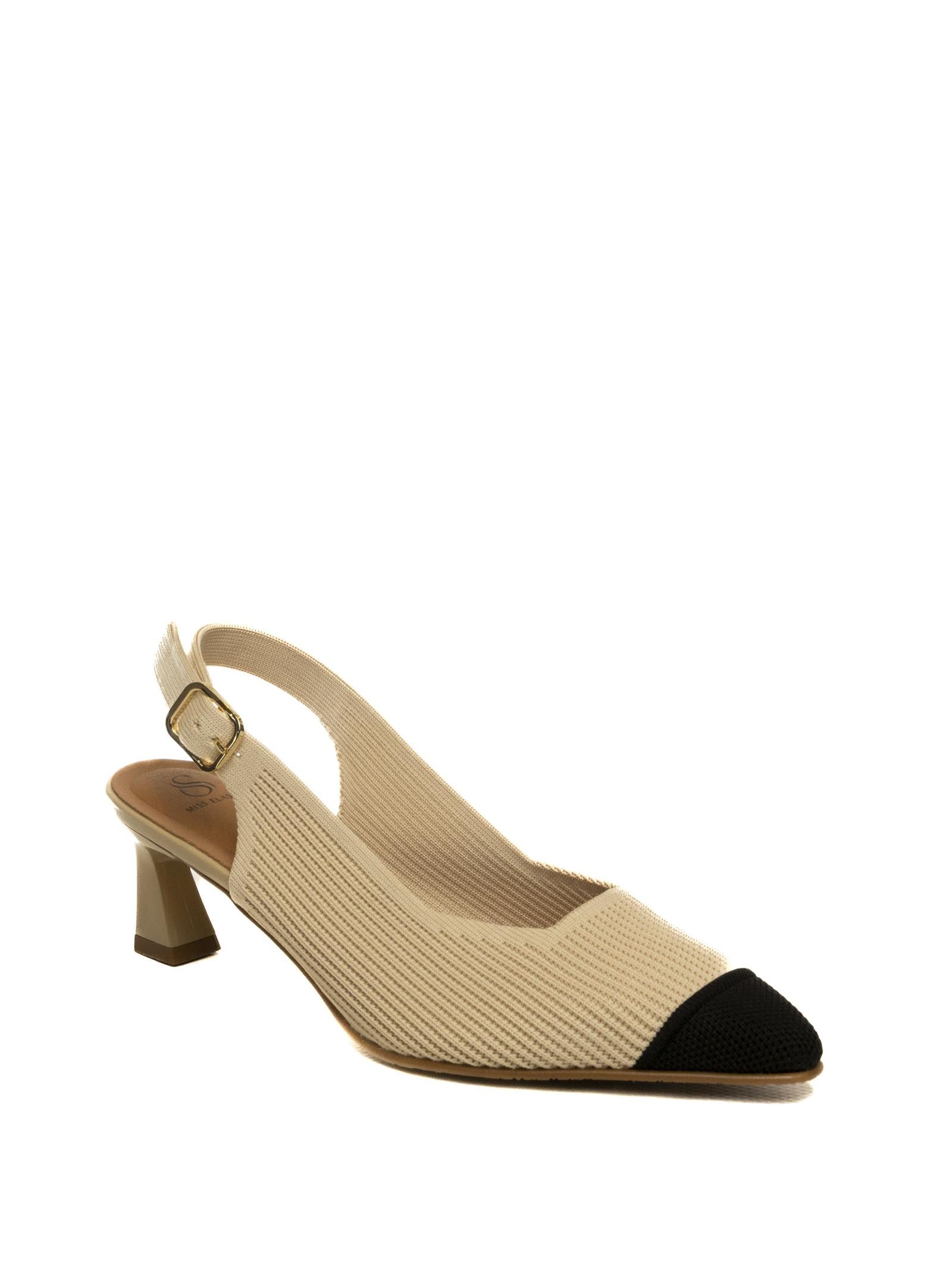 MISS ELASTIC Chanel tessuto camel/nero 75063 FLOW-3V