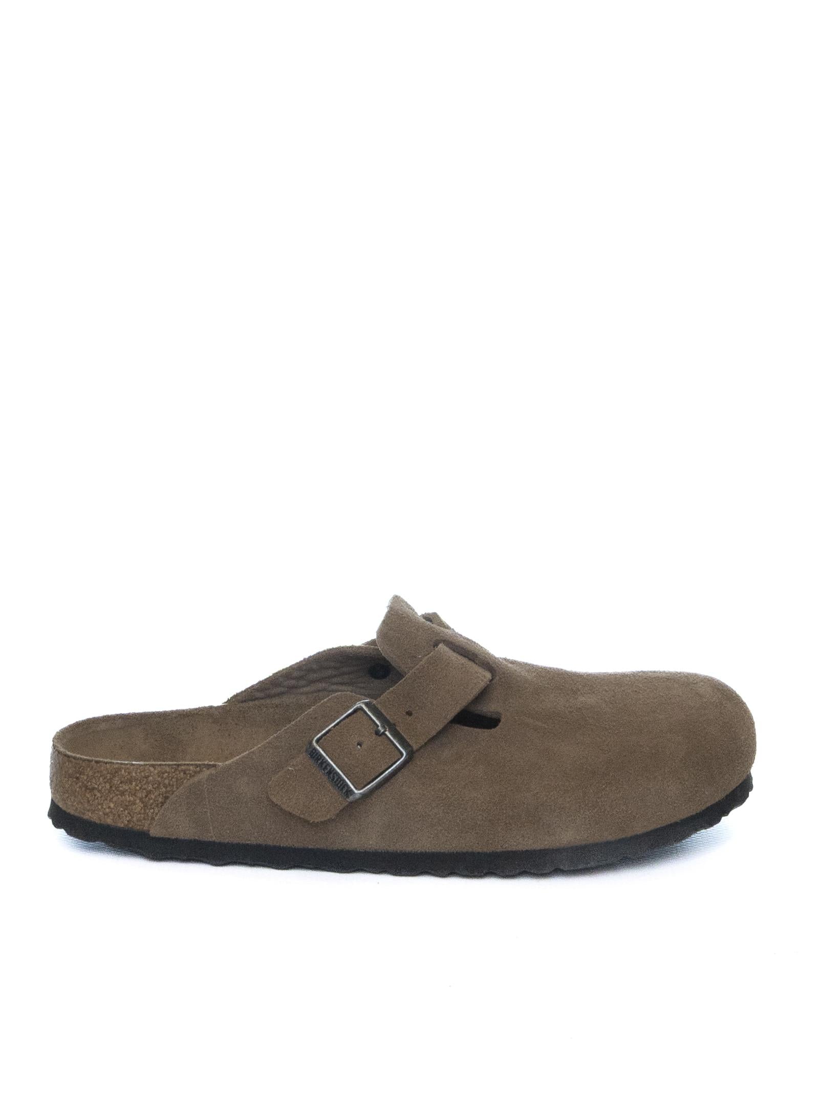 BIRKENSTOCK Boston sfb camoscio dark tea BOSTON SFB 1030861-DARK TEA