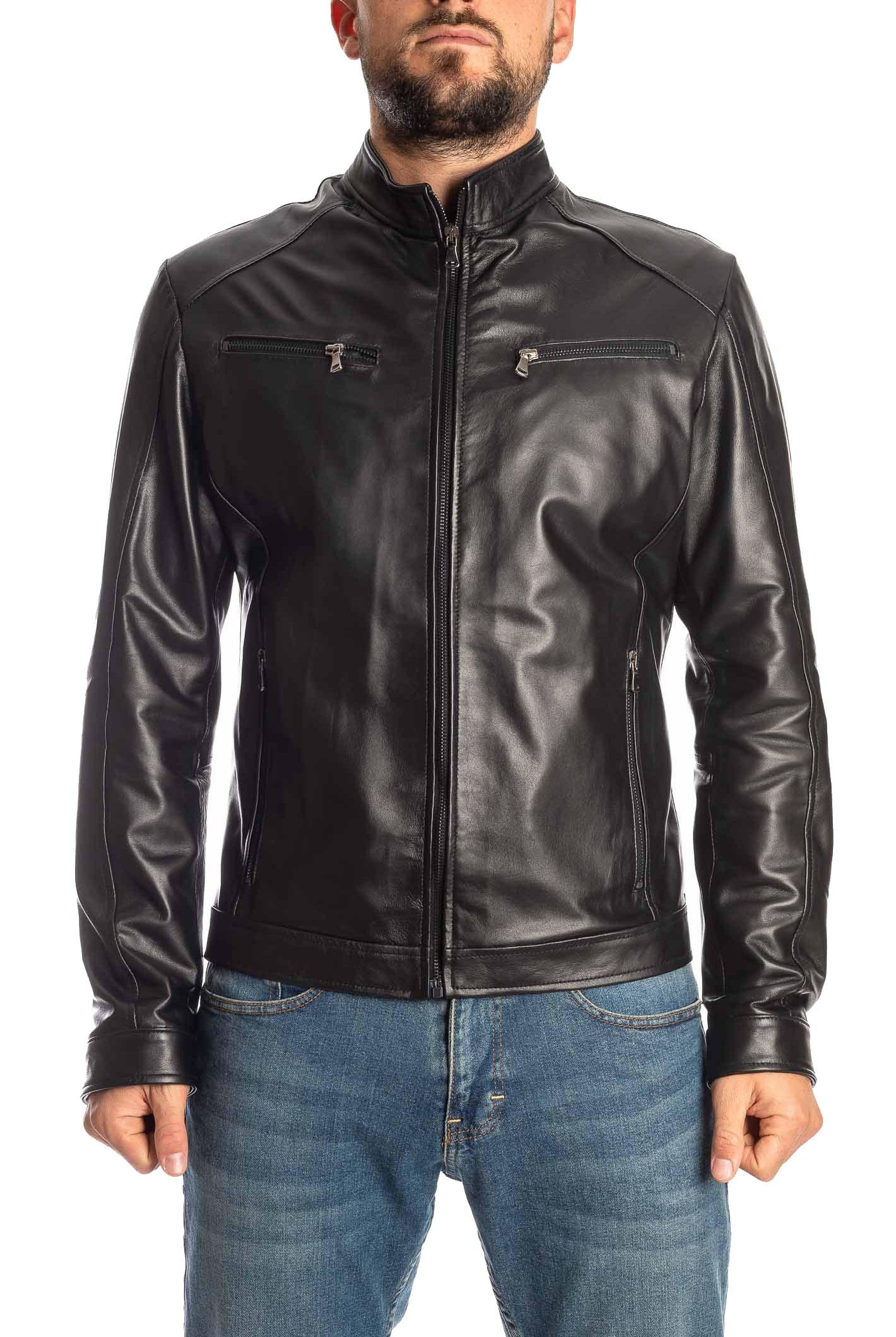 PK BY PASKAL giubbino nappa nero 767 NAPPA-NERO