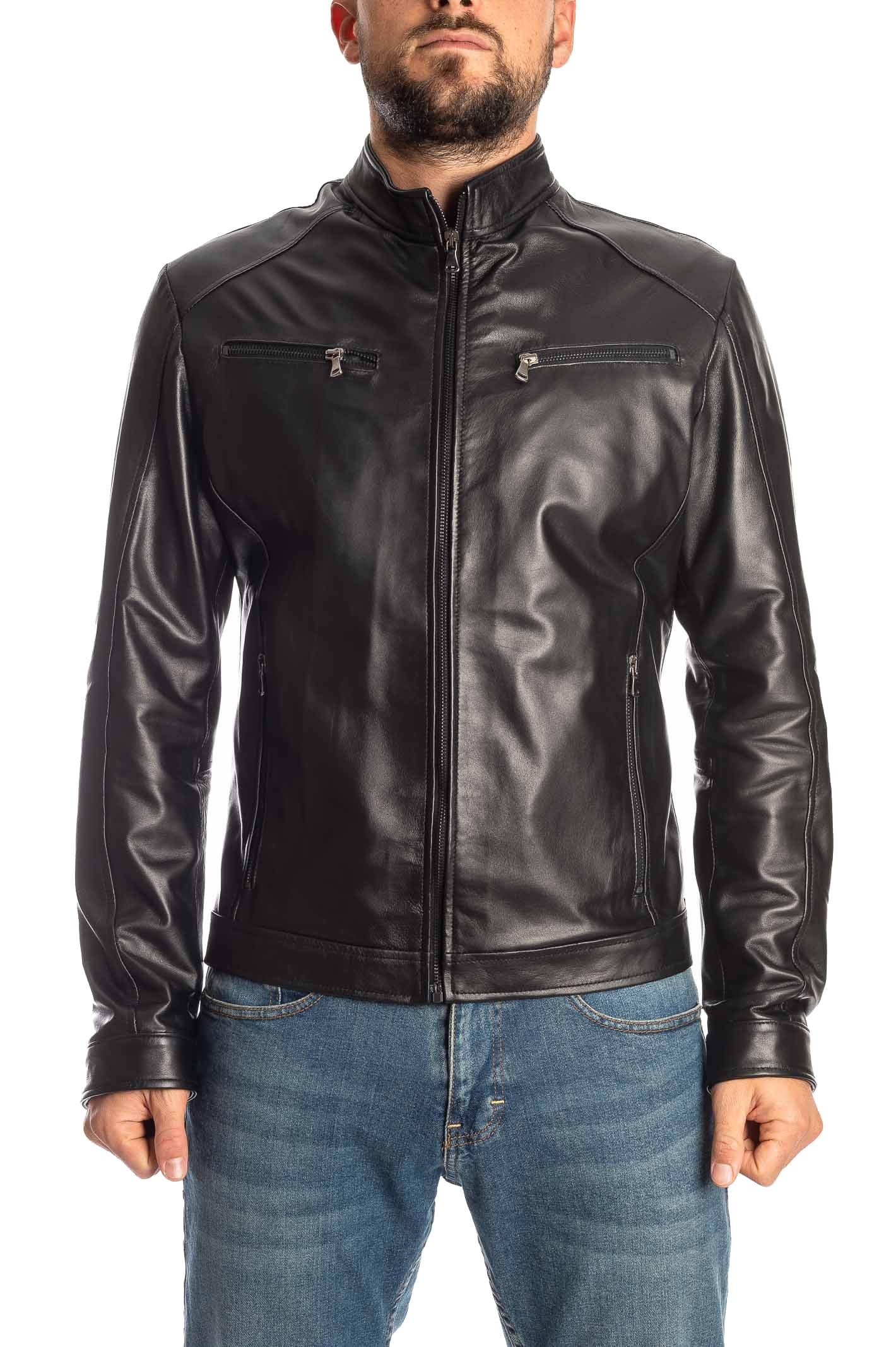 PK BY PASKAL giubbino nappa nero 767 NAPPA-NERO
