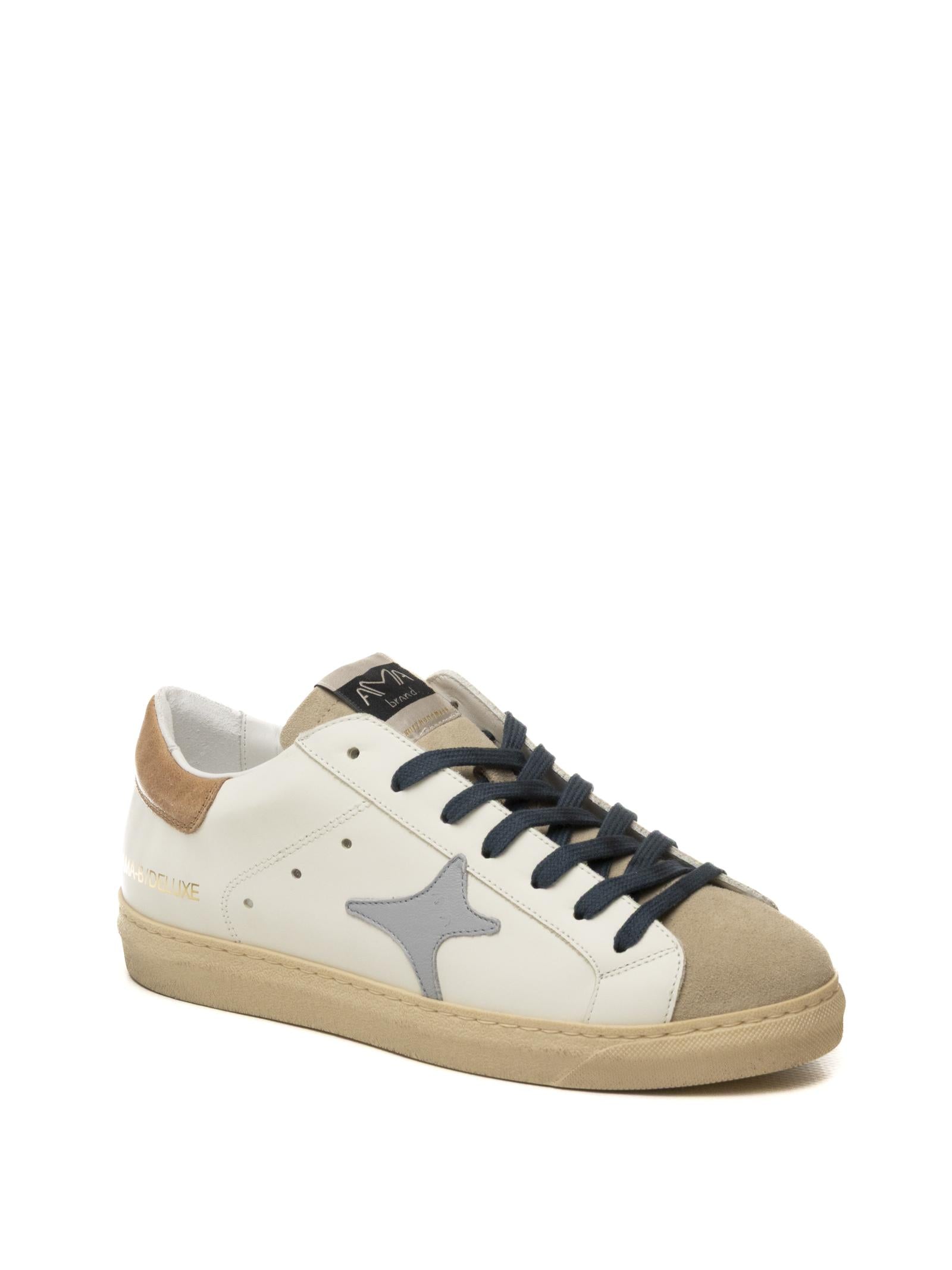 AMA BRAND DELUXE Sneaker snk bianco/taupe SNK 4516-BIA/TAUPE