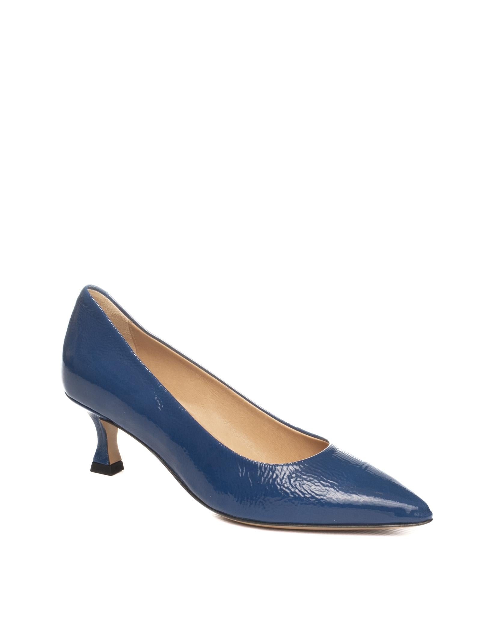 FRANCO RUSSO Décolleté pelle blu 1701S NAPLAK-NAVY