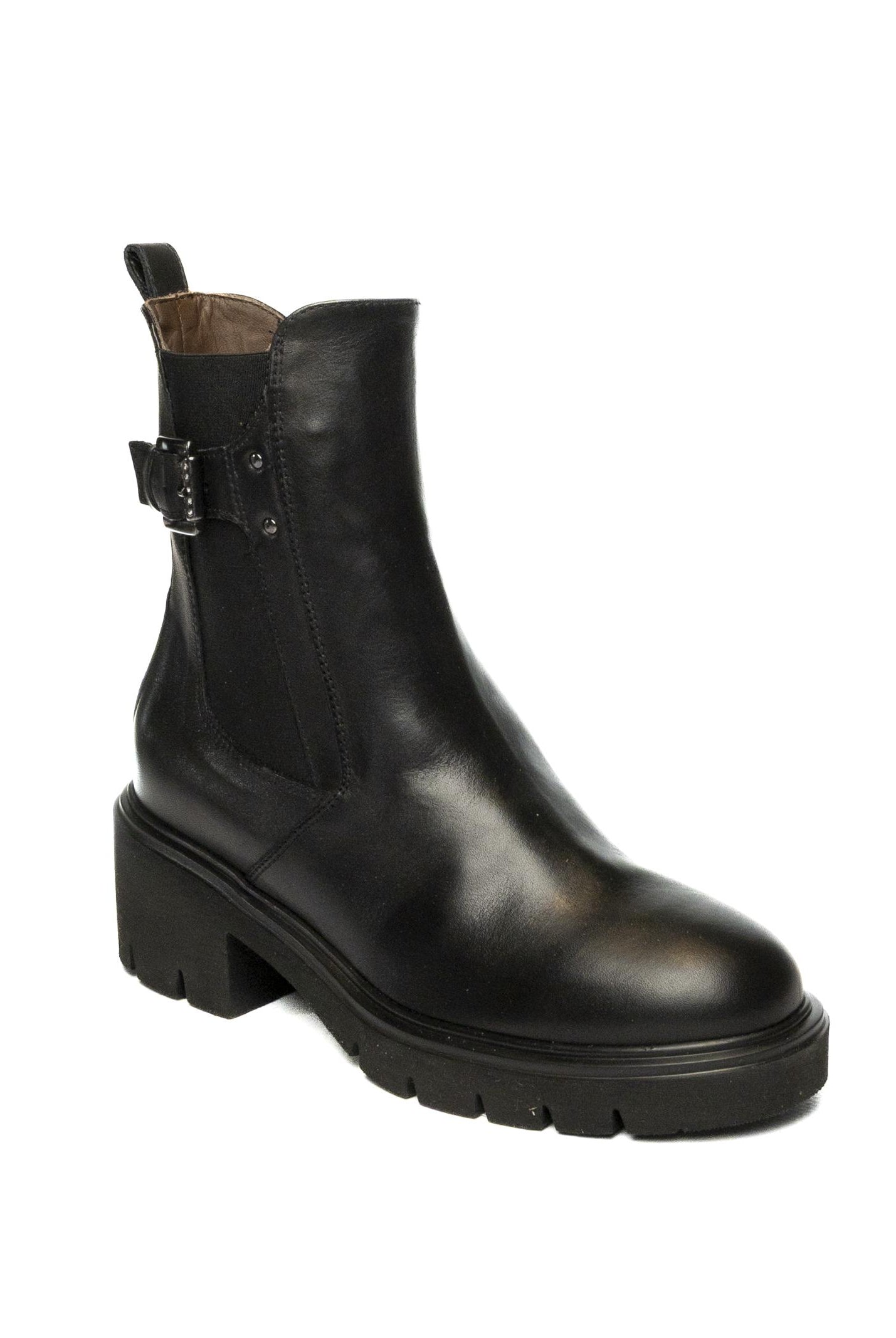 NERO GIARDINI Tronchetto pelle nero 514814 SAGAR-NERO
