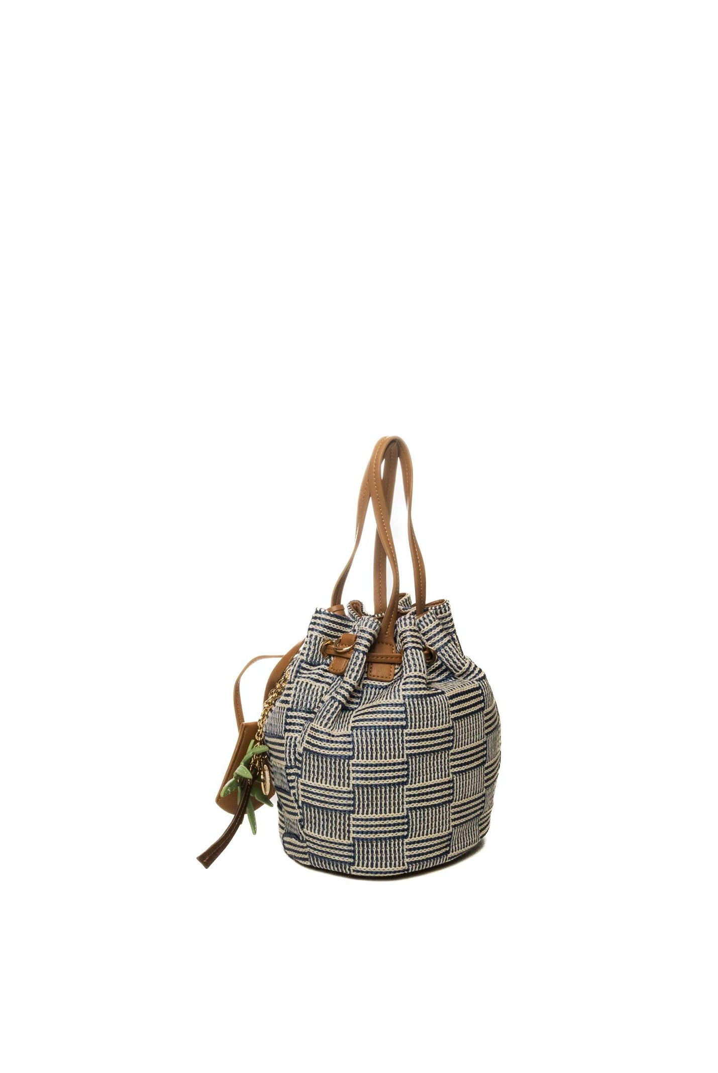 LE PANDORINE borsa a mano miriam blu/marrone PS2627B38 MIRIAM-C33