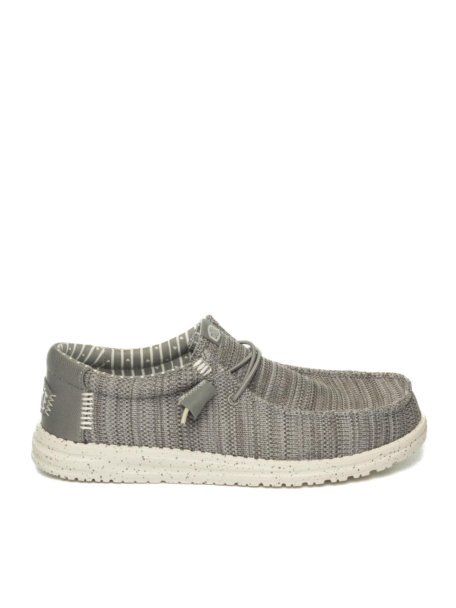 HEY DUDE slip on wally stretch grigio 41898 WALLY STRETCH-030