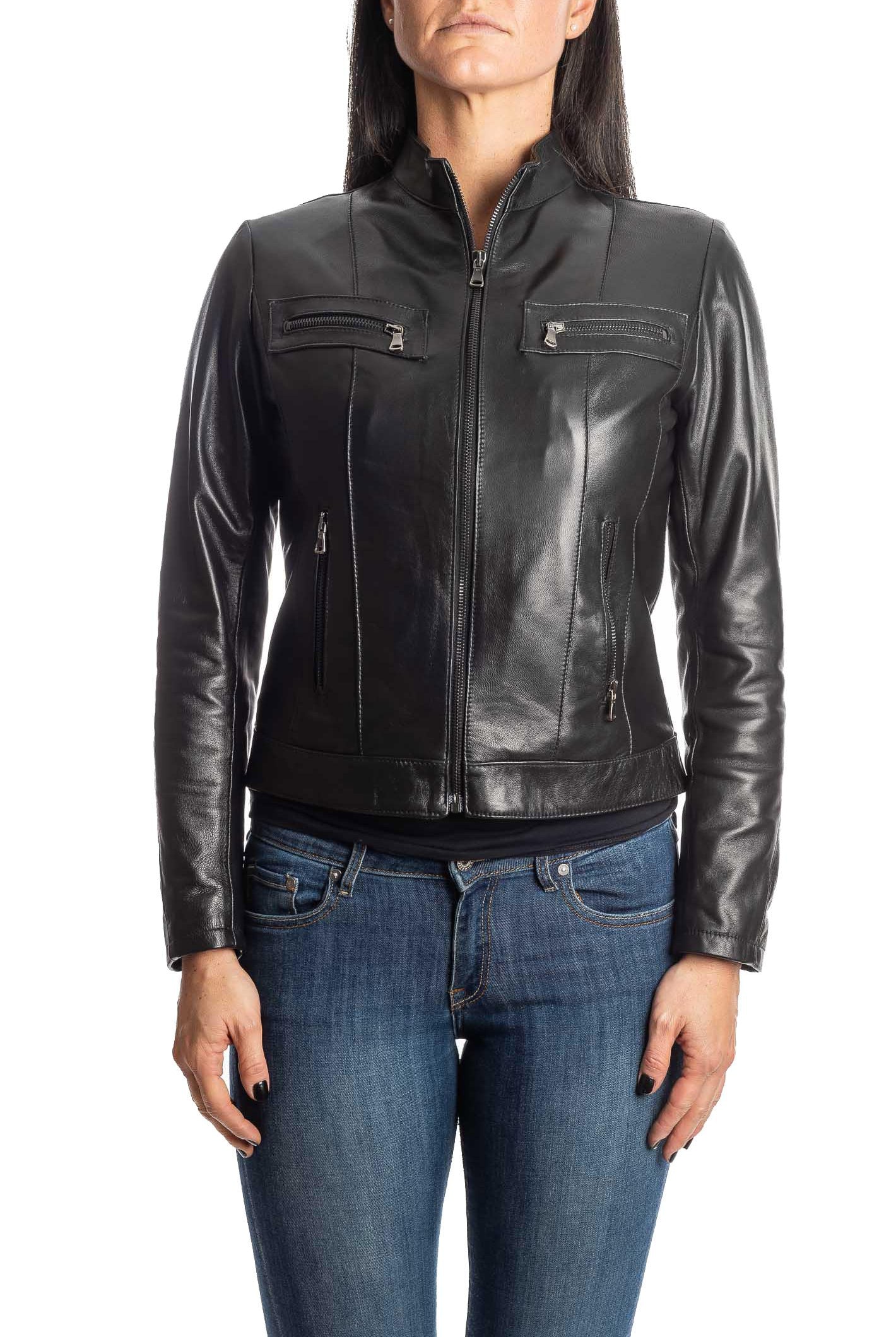 PK BY PASKAL giubbino nappa nero 327 NAPPA-NERO