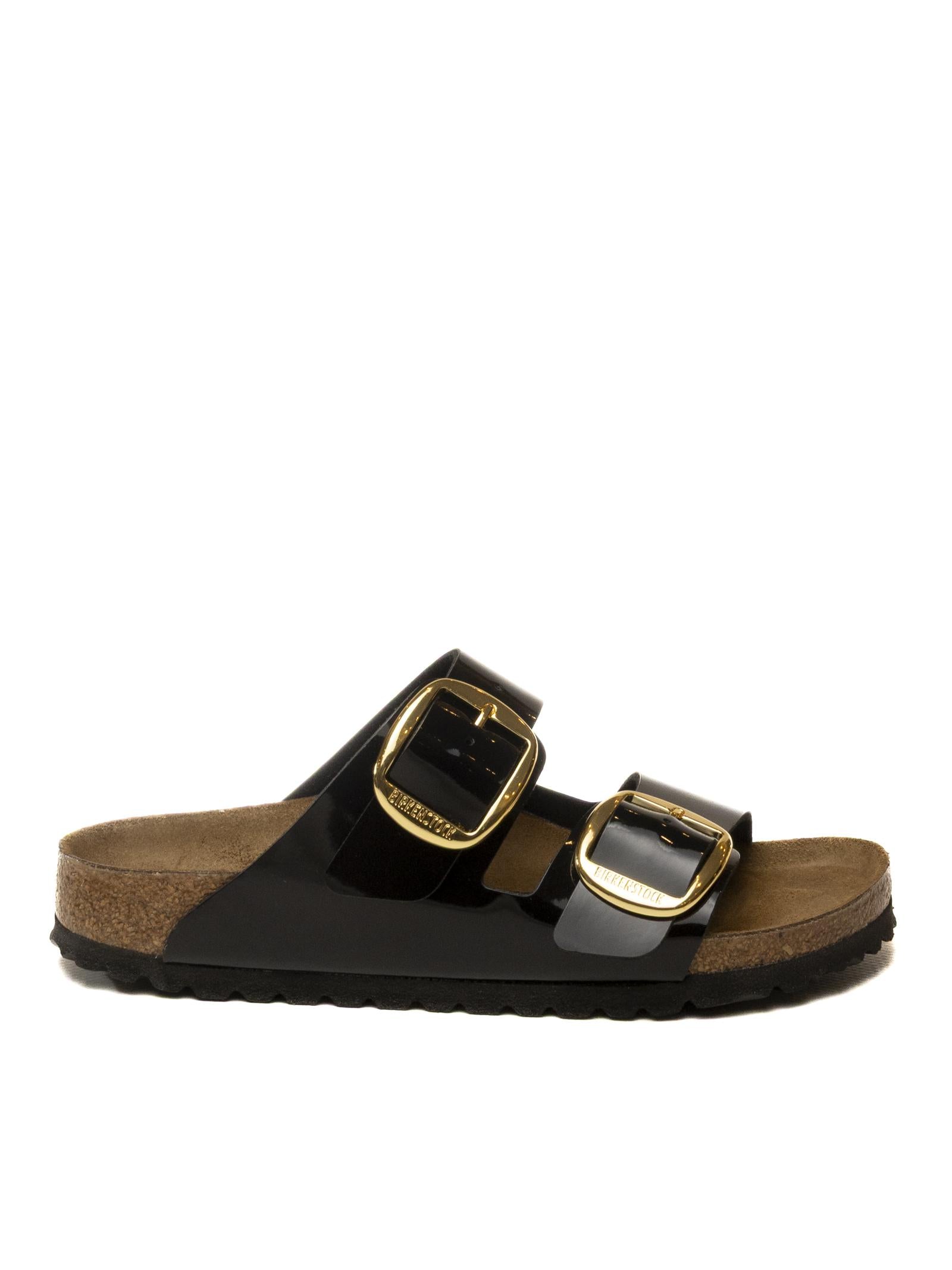 BIRKENSTOCK Sandalo arizona big buckle vernice nero ARIZONA BIG BUCKLE 1027918-BLACK