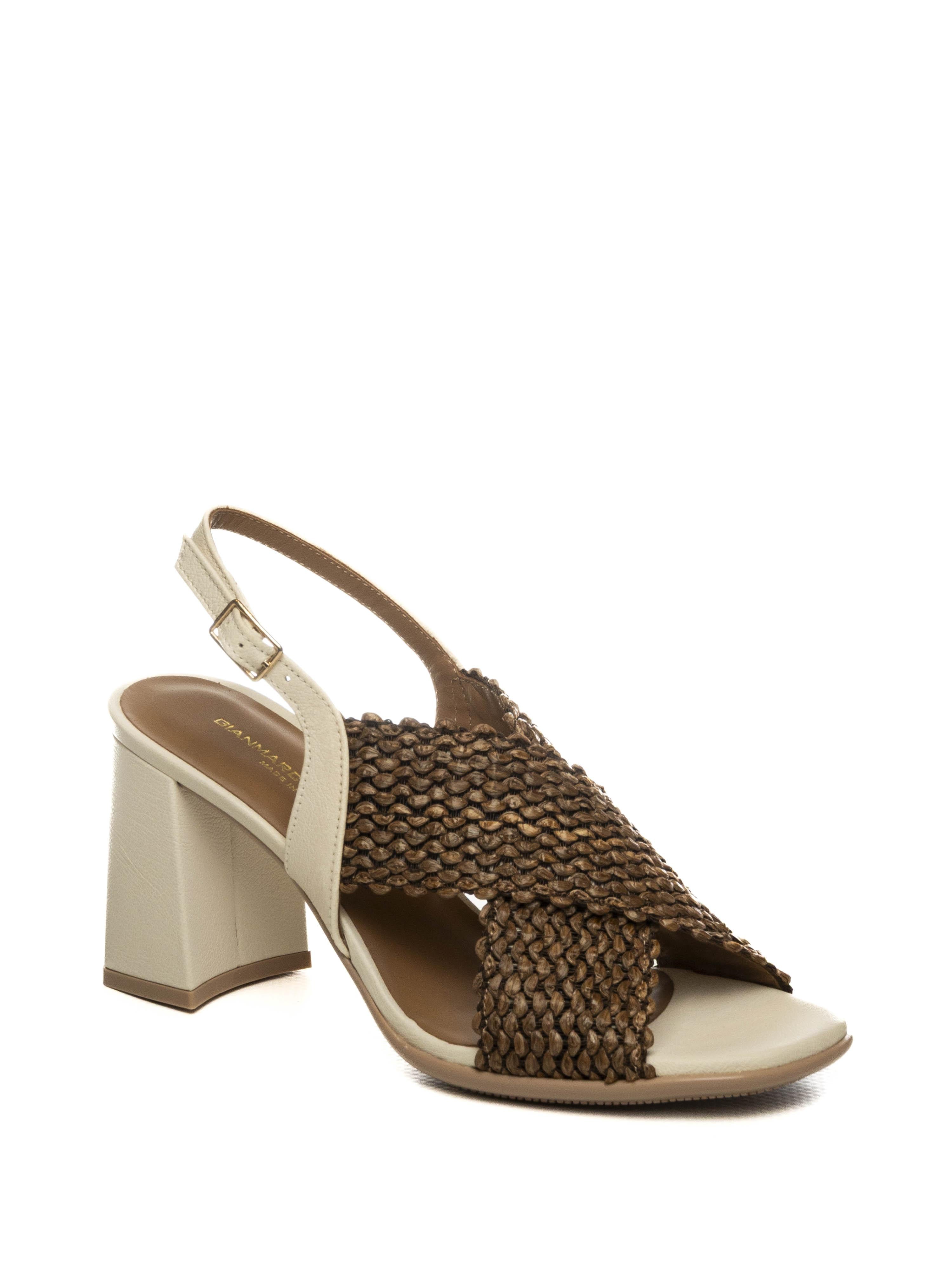 GIANMARCO SORELLI sandalo raffia beige 3022 RAFFIA-BEIGE