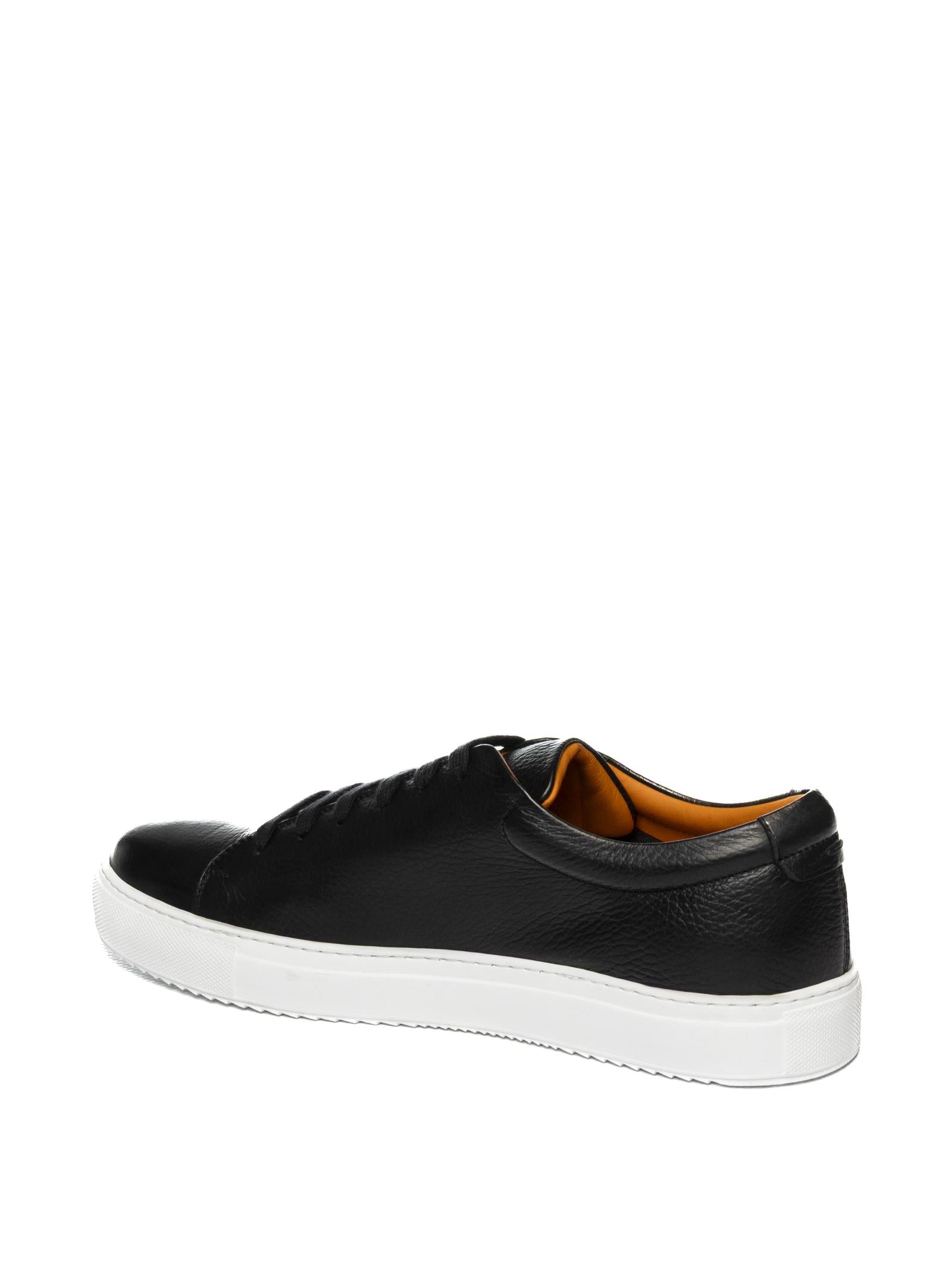 JEROLD WILTON Sneaker pelle nero 732 CUIR-NERO
