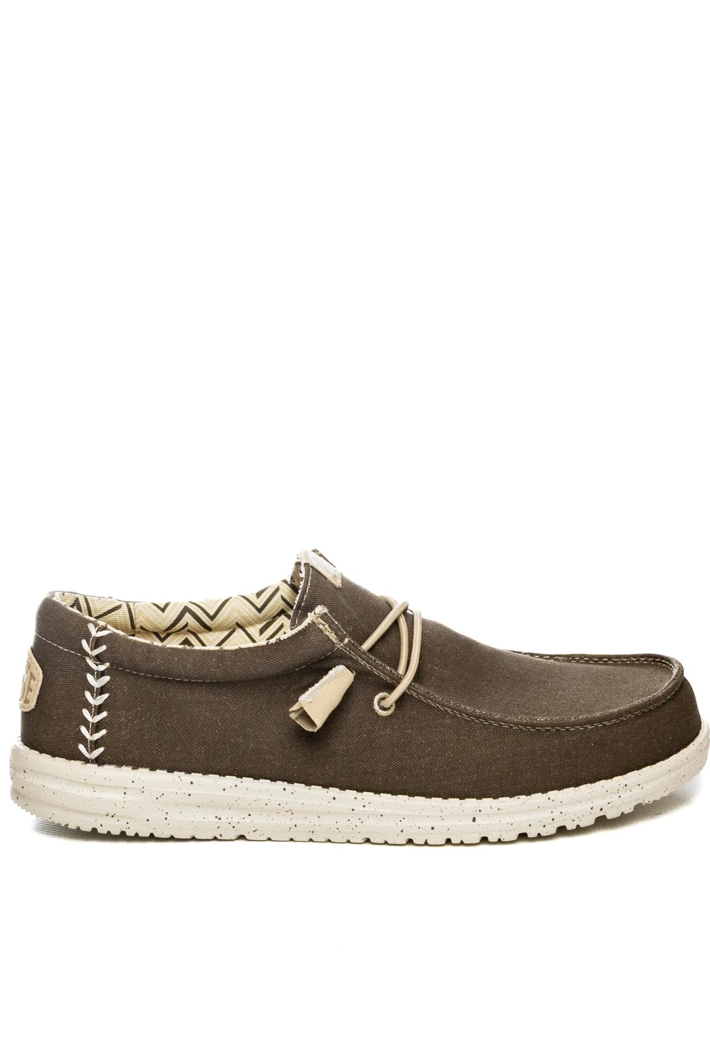 HEY DUDE Slip on wally stretch canvas marrone 40700 WALLY STRETCH CANVAS-2LI