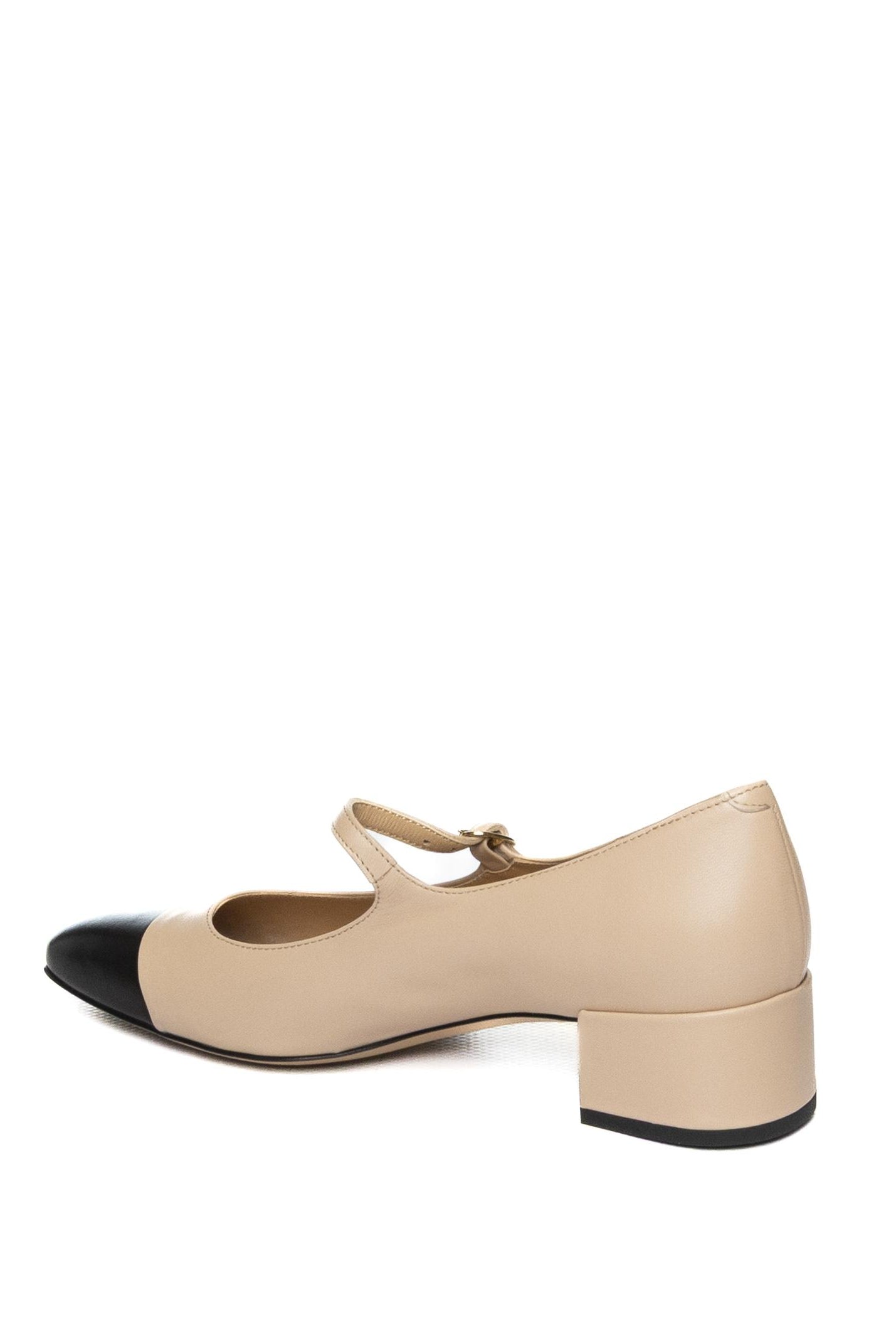 FRANCO RUSSO Décolleté pelle nude/nero R1111 NAPPA-NERO/NUDE