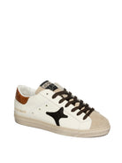 AMA BRAND DELUXE Sneaker pelle bianco/cuoio SNK U 4319-BIA/CUOIO 