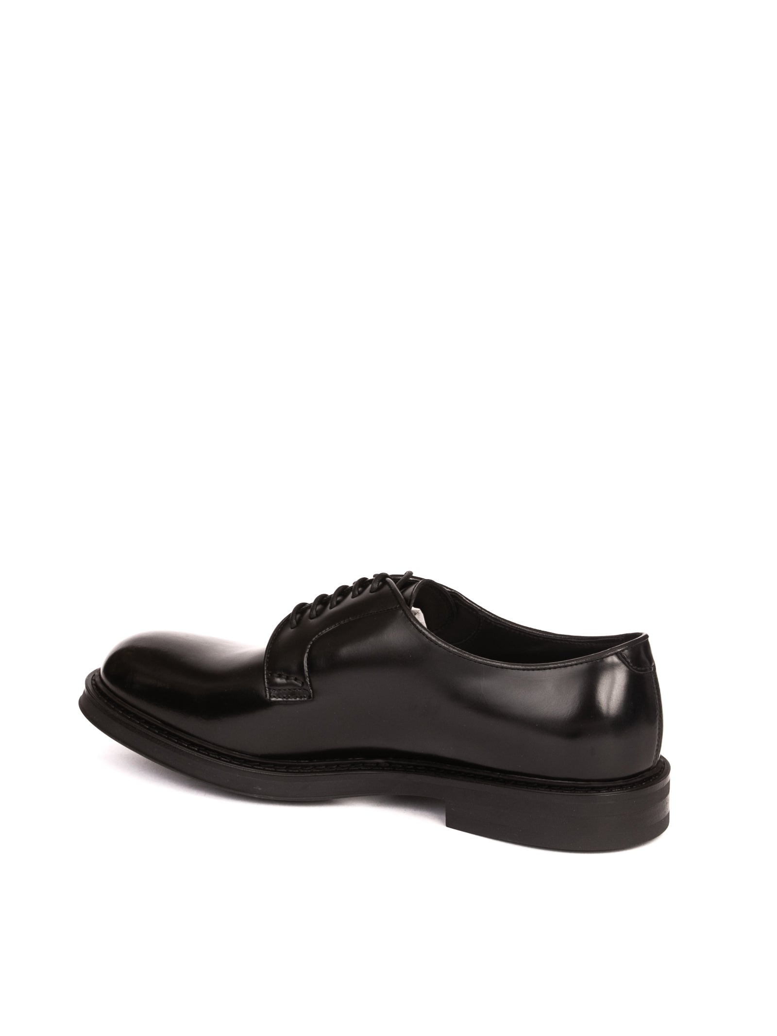 DOUCAL'S derby in pelle nero <BR/> 1385 BRUX.HORSE-NERO 