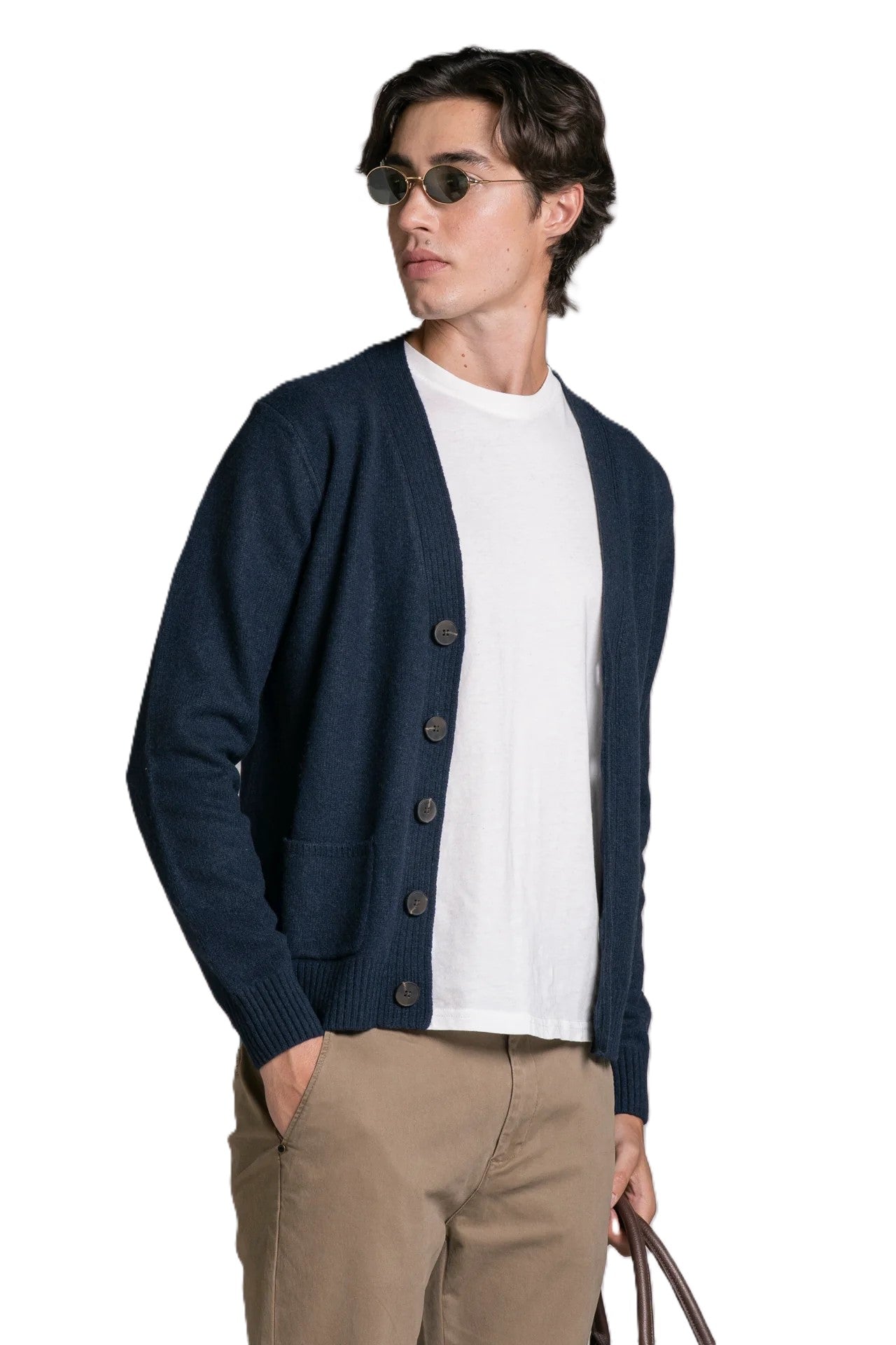 IMPURE pullover lana blu CHAD LANA-BLU 