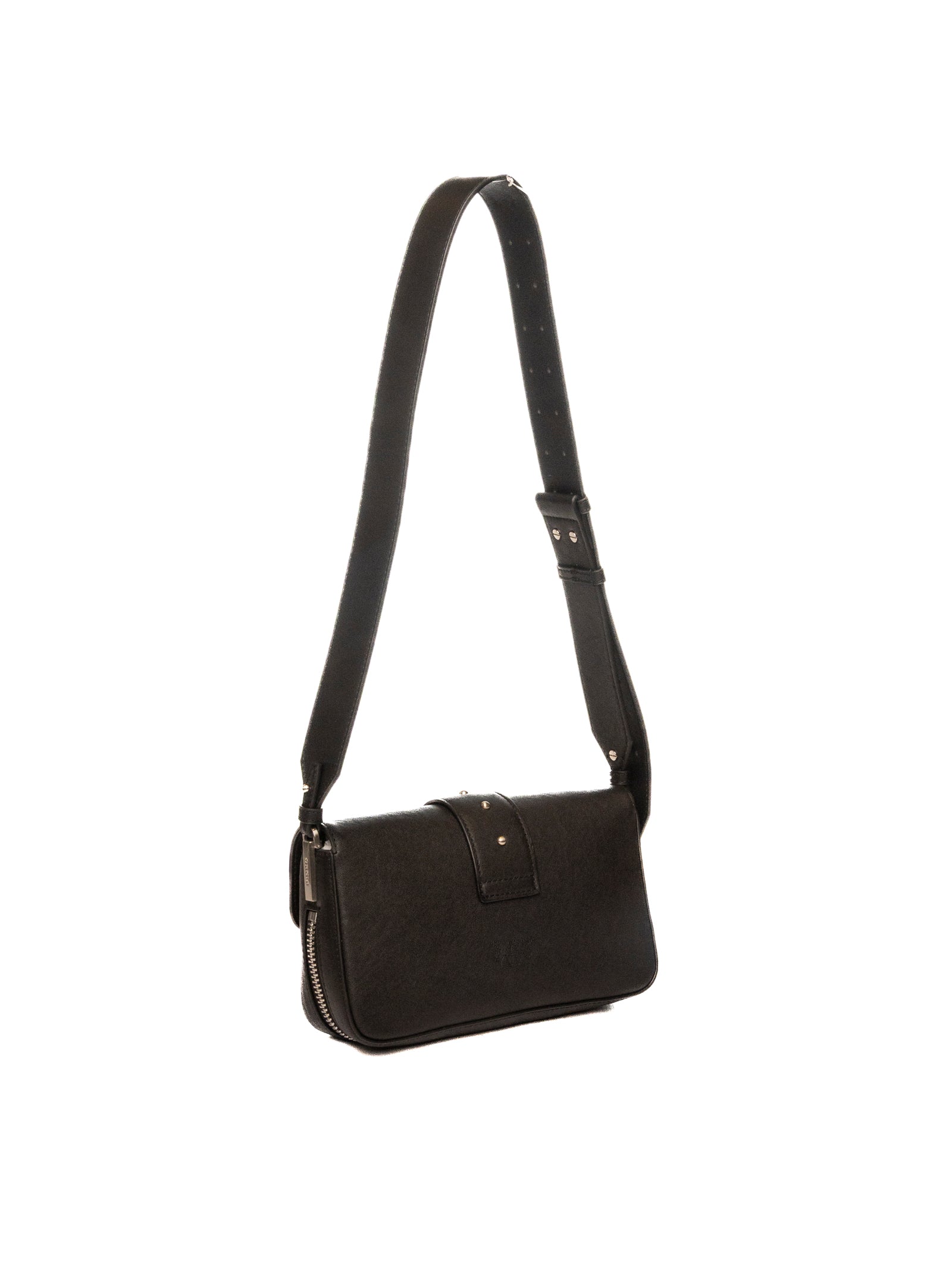 PINKO borsa a spalla one slouchy zip mini nero/argento 105345-A2JG ONESLOUCHYZIPMINI-Z99E 
