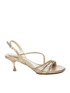 ALBANO VANITY Sandalo strass oro 7036 STRASS-PLATINO 