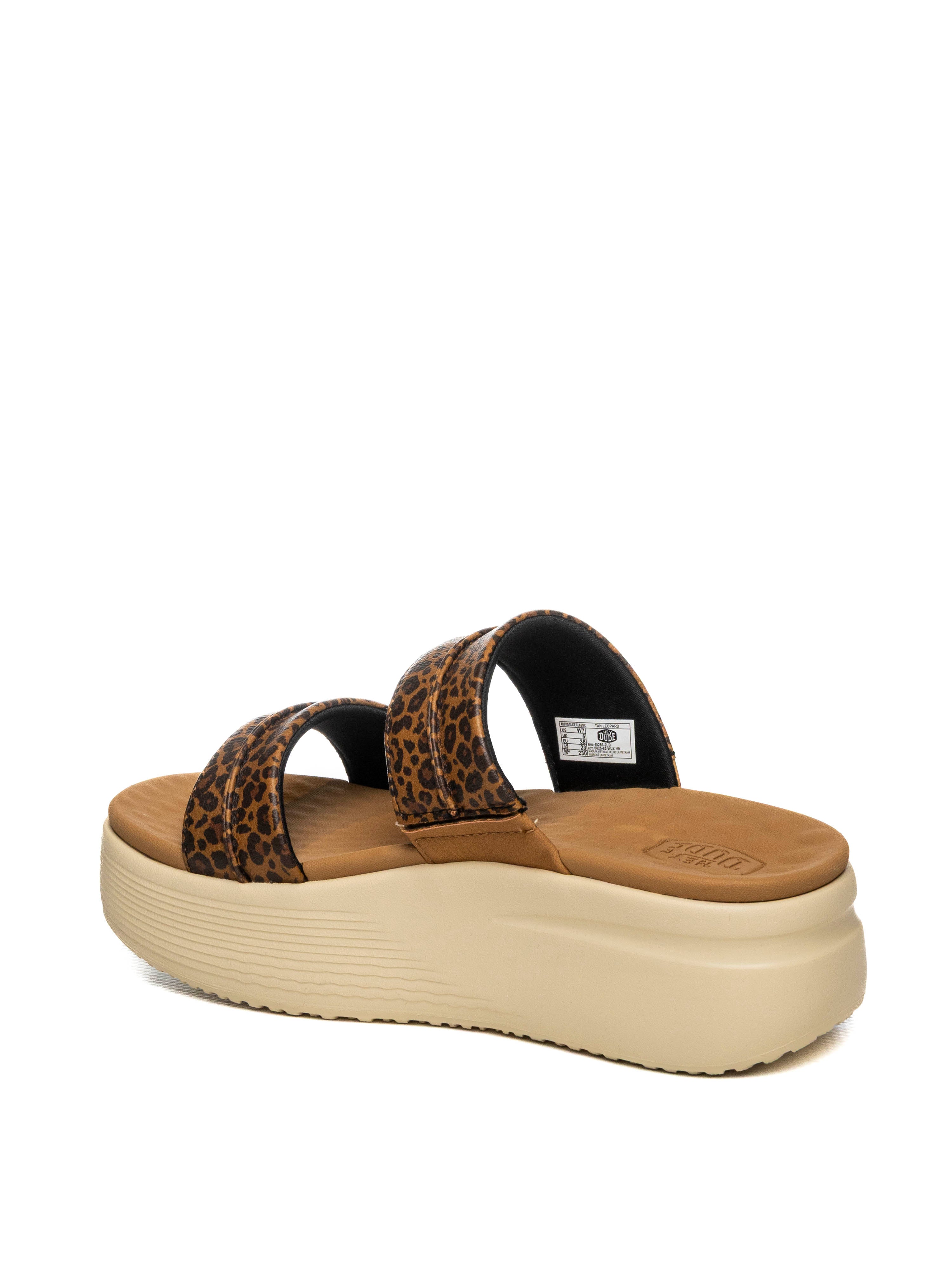 HEY DUDE sandalo austin slide leopard 45256 AUSTIN SLIDE-2LB 