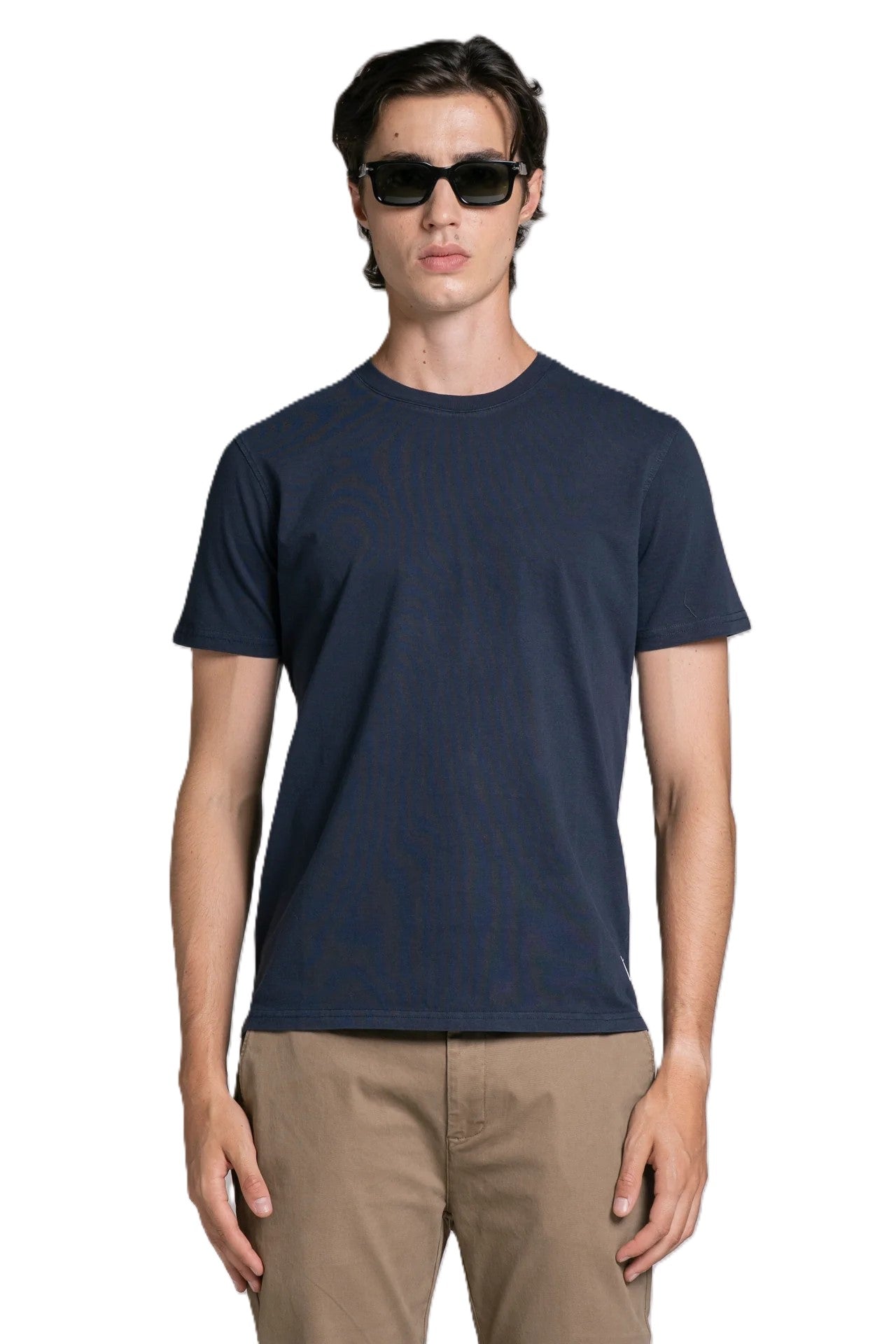 IMPURE t-shit cotone blu JOSHUA COTONE-NAVY 