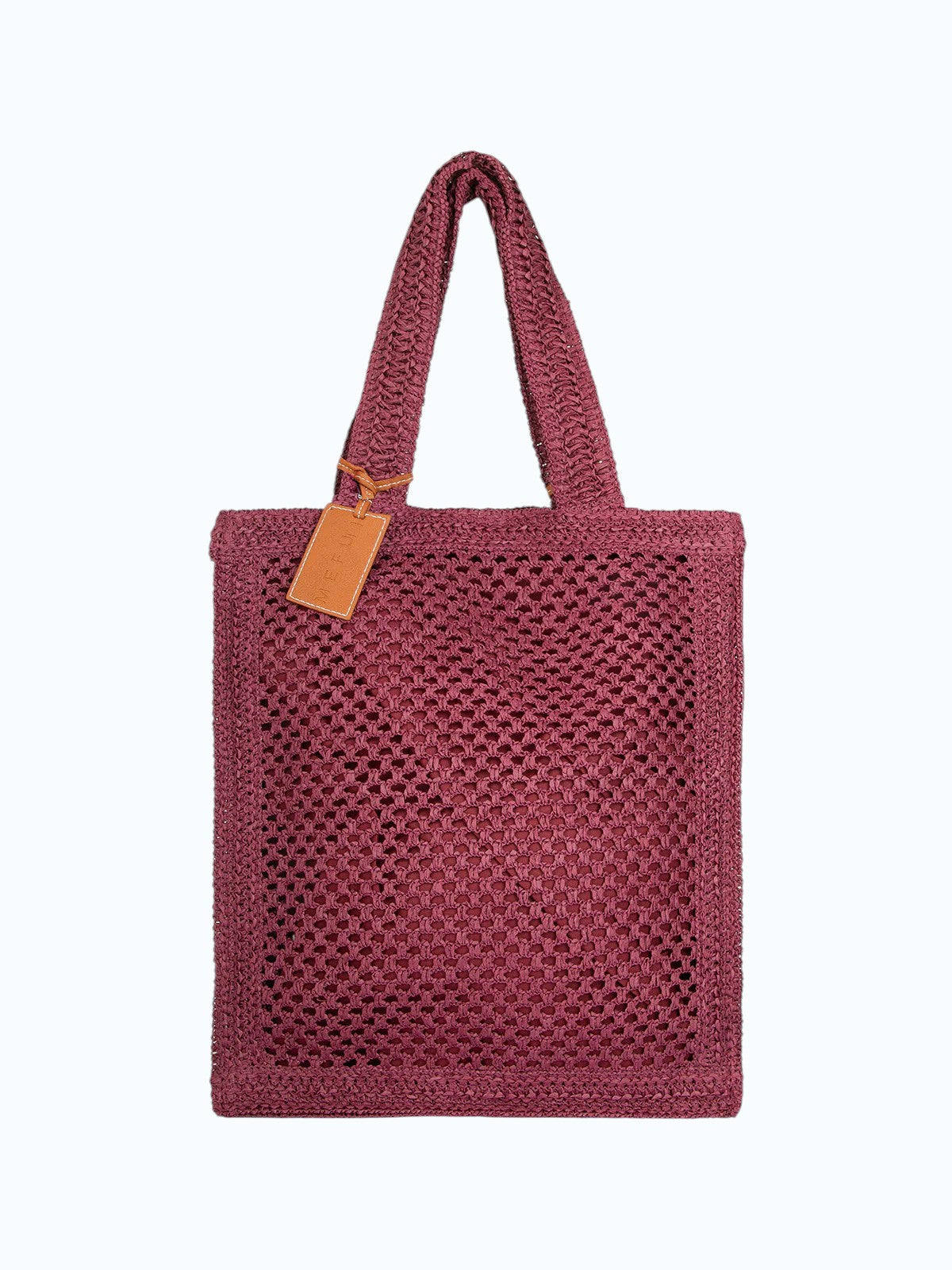 ME FUI Borsa rafia rosa SW0050PL RAFIA-PLUM 