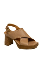 MJUS Sandalo pelle camel N19002 PELLE-6020 
