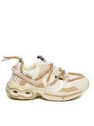 NO NAME Sneaker willo bianco/beige WILLO RUNNER SUEDE-DOVE/SAND 