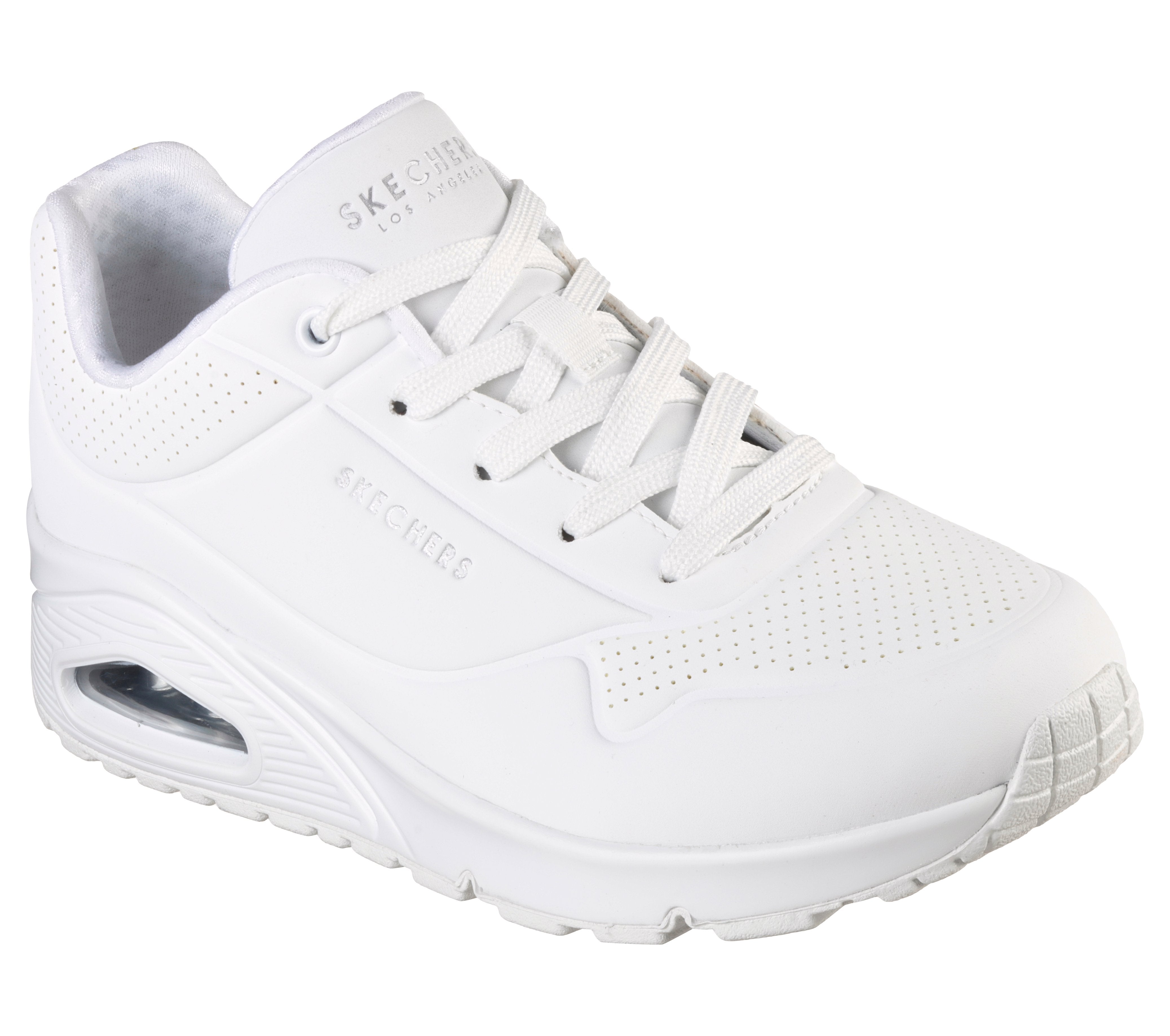 SKECHERS Sneaker uno pelle bianco 73690 UNO STAND-W 