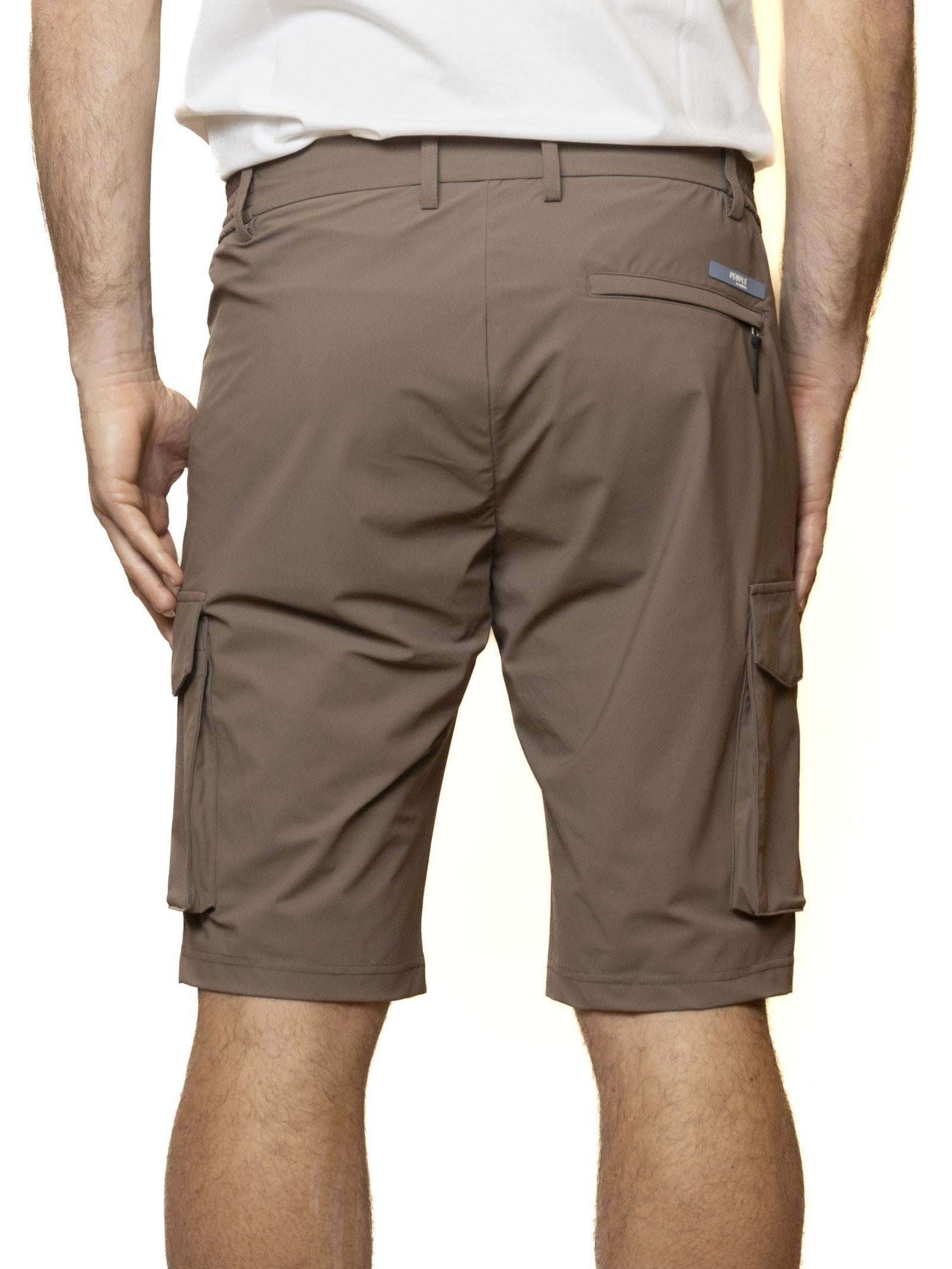 PEOPLE OF SHIBUYA bermuda cotone marrone OMONO PM950-260 