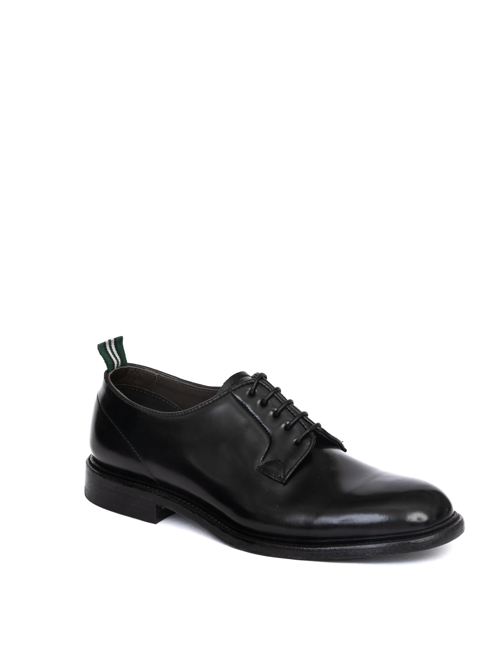 GREEN GEORGE Stringata derby polished nero 3029 POLISHED-NERO 