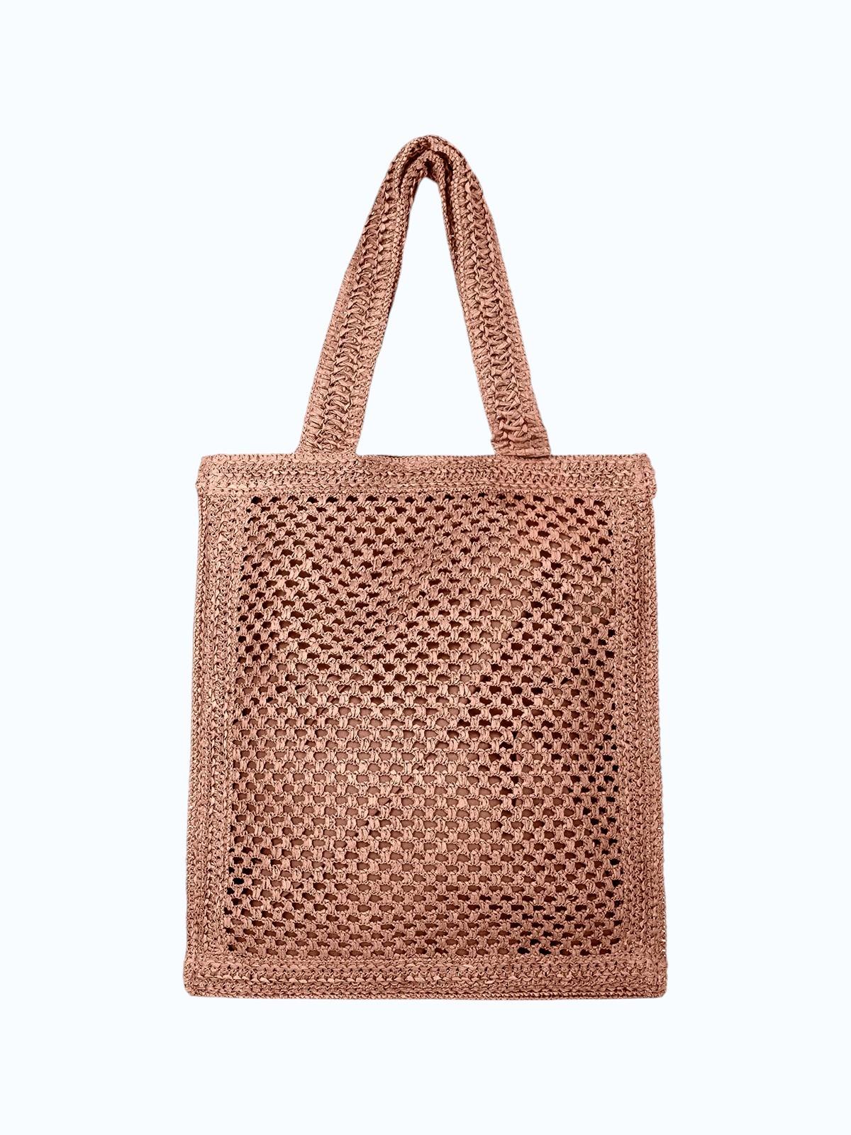 ME FUI borsa rafia rosa SW0050PK RAFIA-PINK 