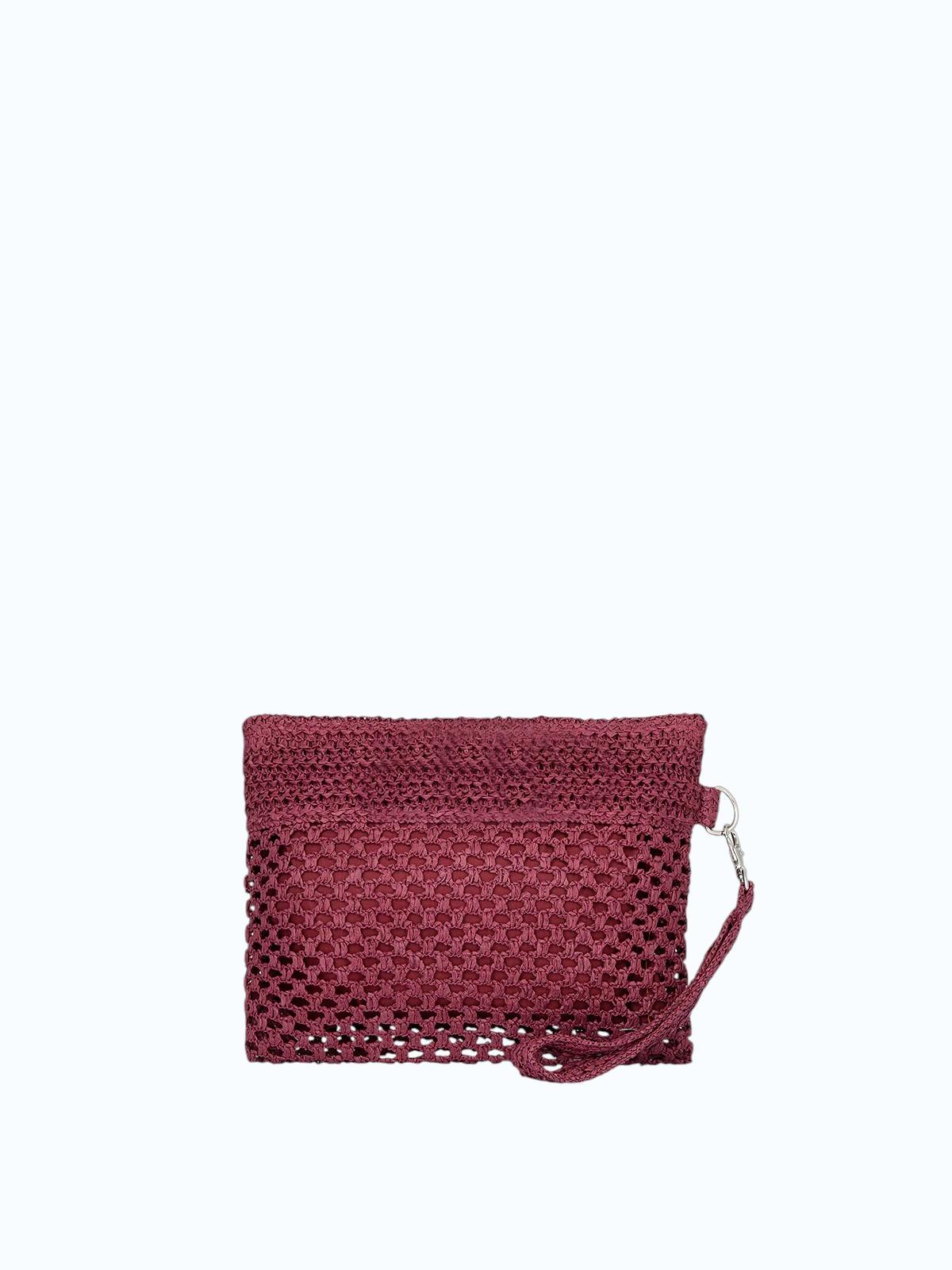 ME FUI Borsa rafia rosa SW0055PL RAFIA-PLUM 