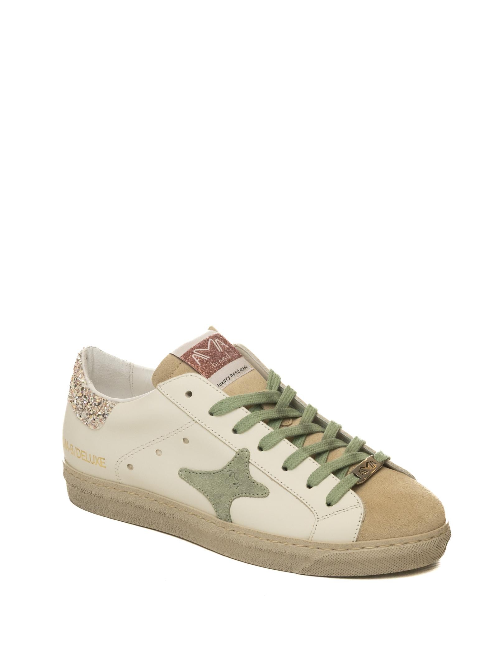 AMA BRAND DELUXE Sneaker snk bianco/verde SNK D 4507-BIA/VERDE 
