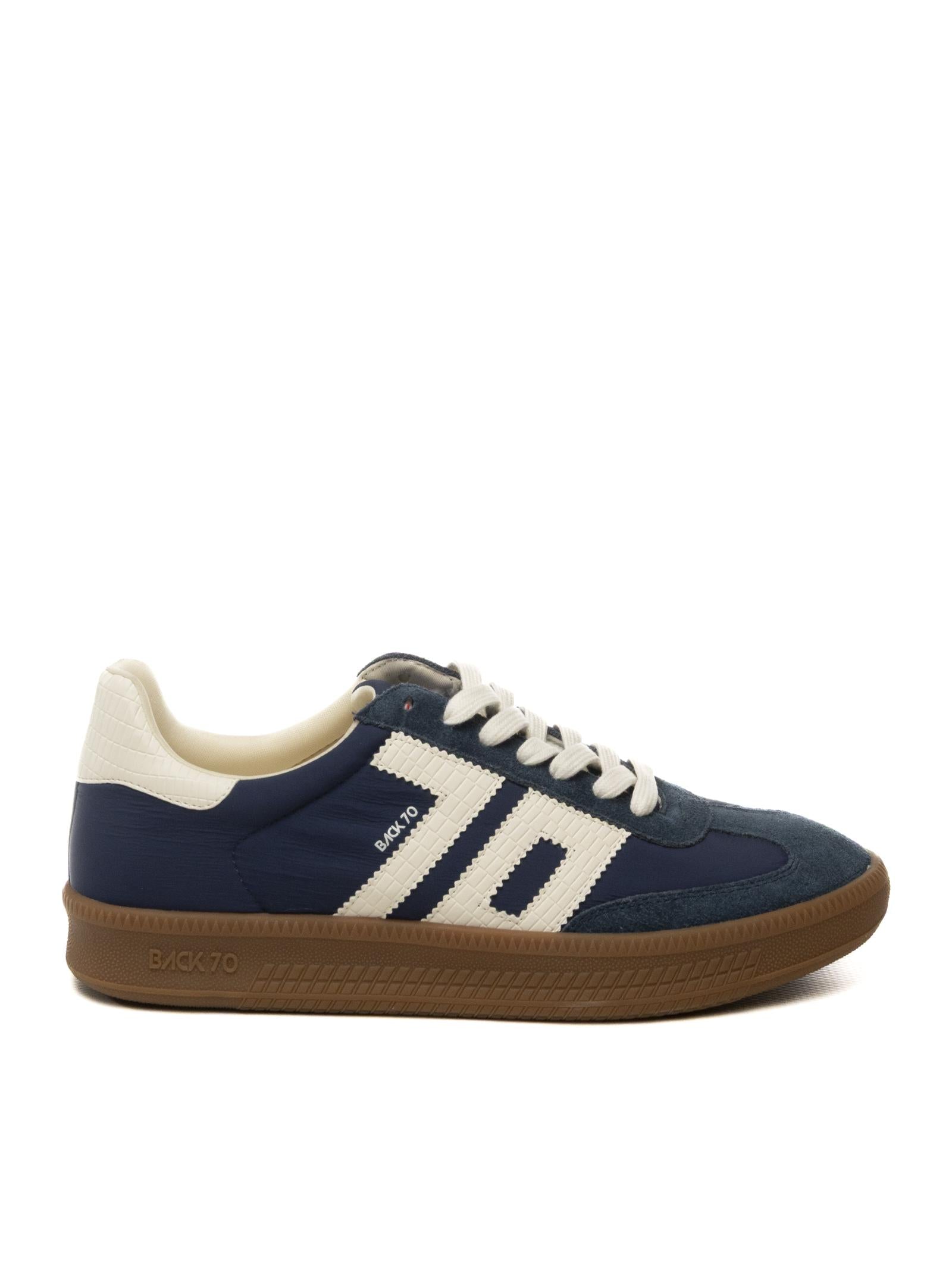 BACK 70 Sneaker double nylon navy DOUBLE V26-106 NYLON NAVY 