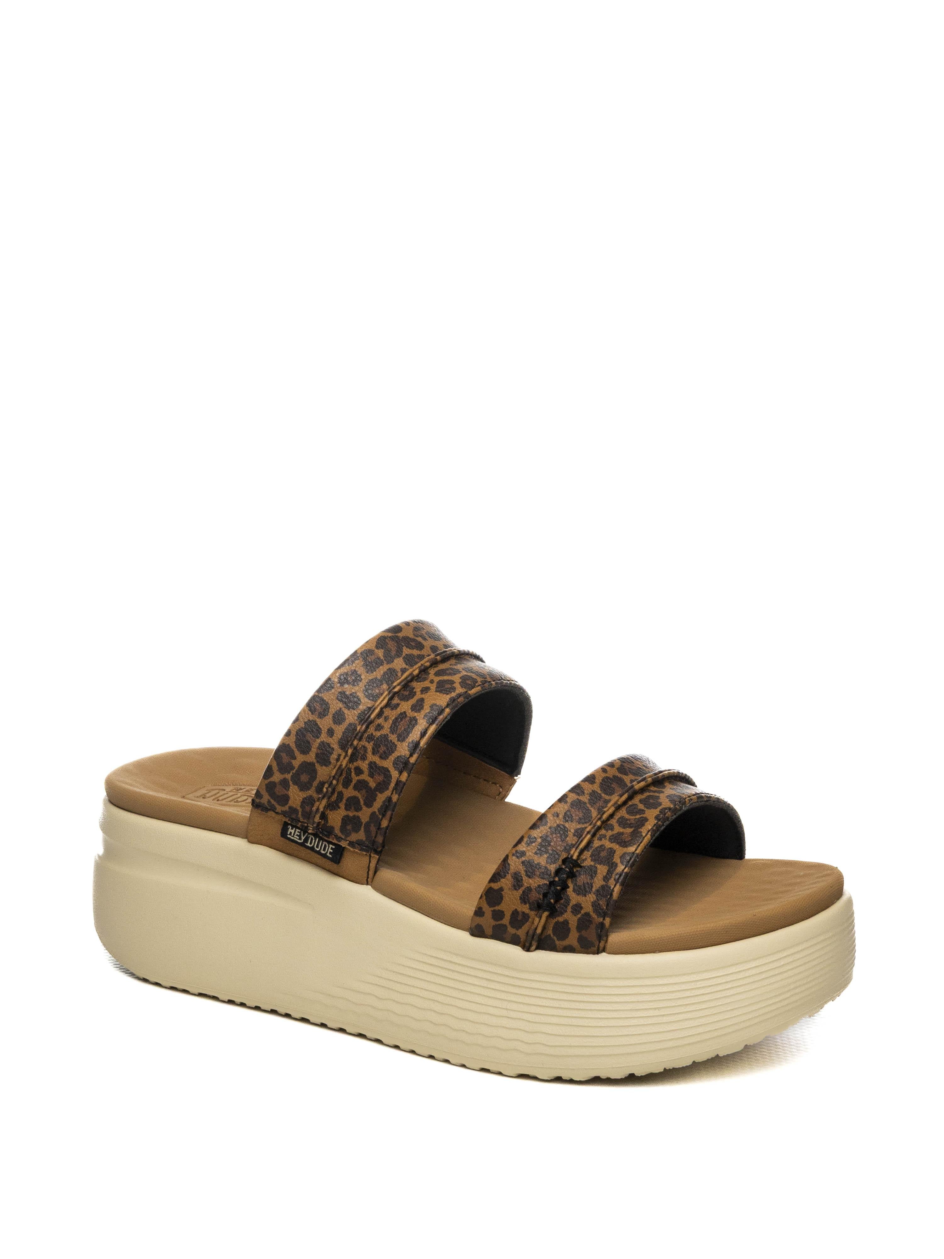 HEY DUDE sandalo austin slide leopard 45256 AUSTIN SLIDE-2LB 