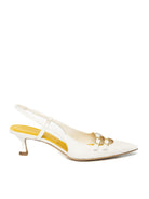 MARA BINI chanel vernice bianco U307 SPLENDOR-PANNA 