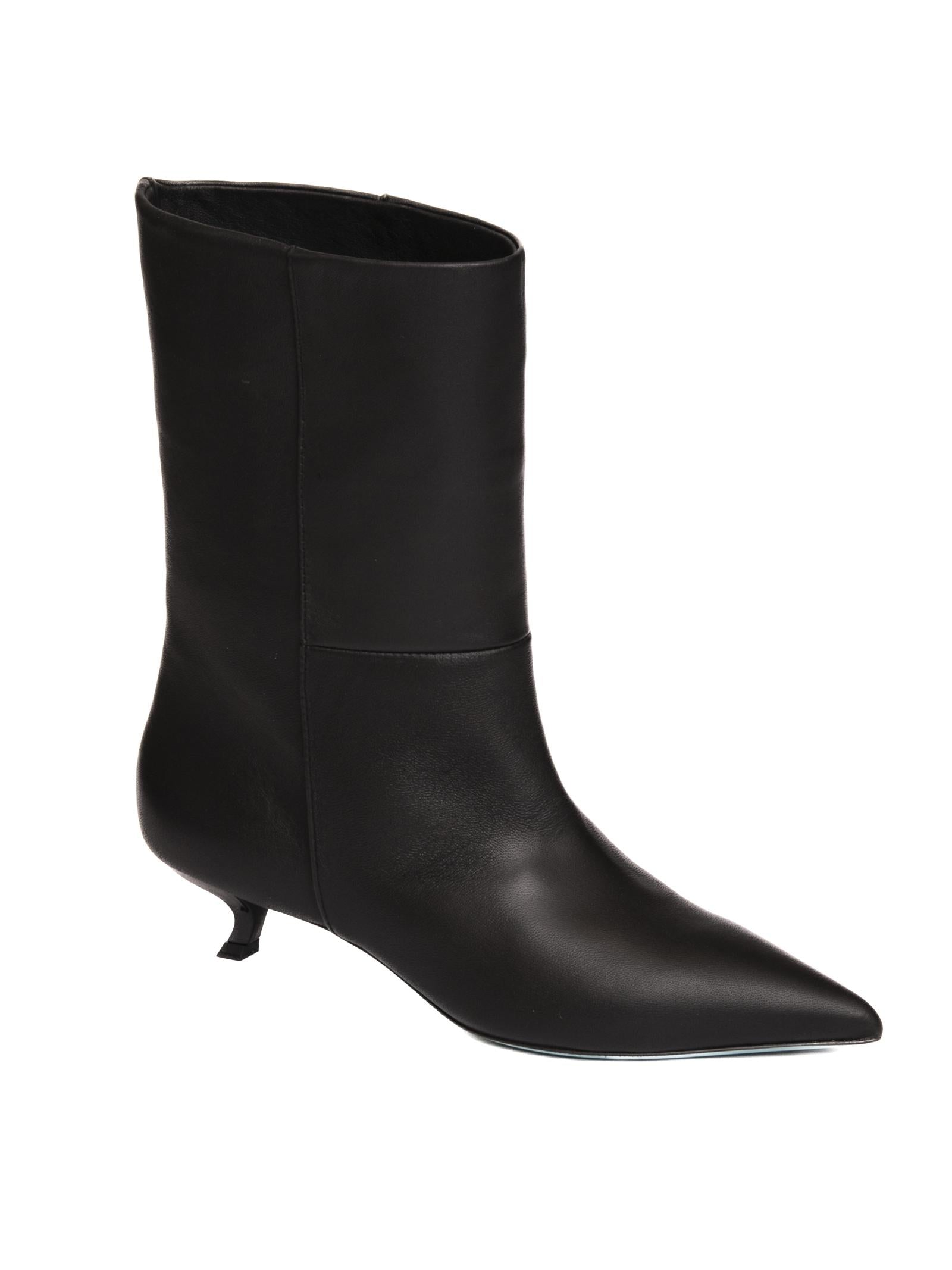 RUSSO G stiavale in pelle nero <BR/> ANNA146 NAPPA-NERO 